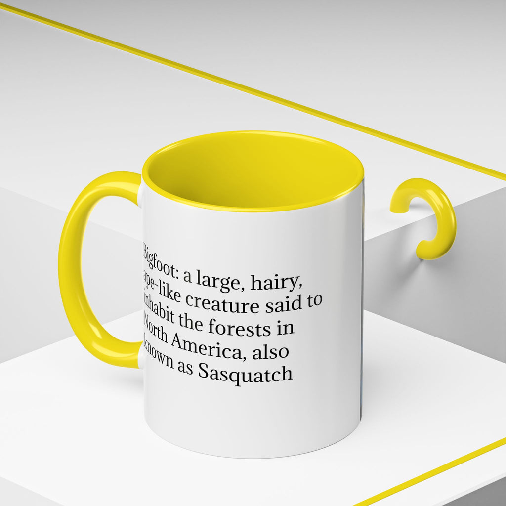 Bigfoot Coffee Mug: Sasquatch, Forest Cryptid, Mythical Creature, Camping Gift