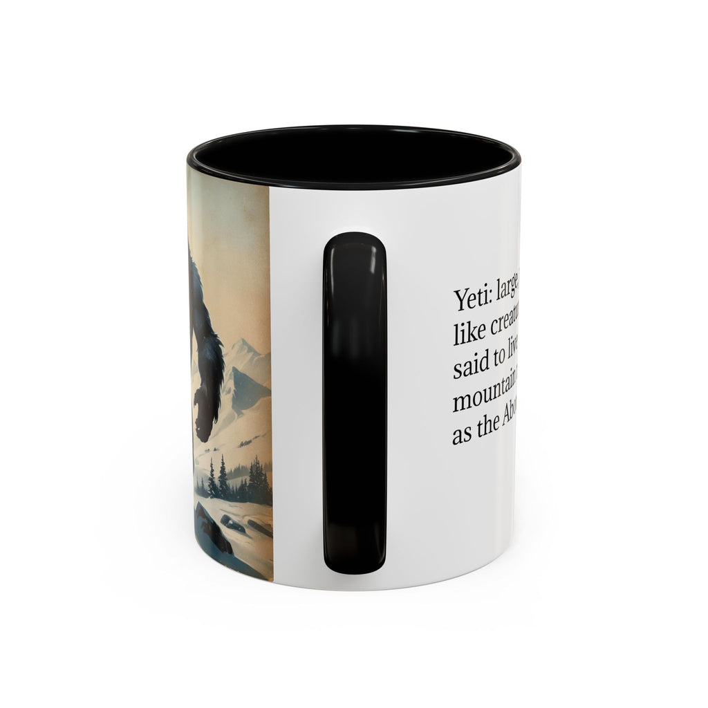 Abominable Snowman Ceramic Mug: Yeti Coffee Cup, Himalayan Mountain Cryptid, Bigfoot Camping Gift