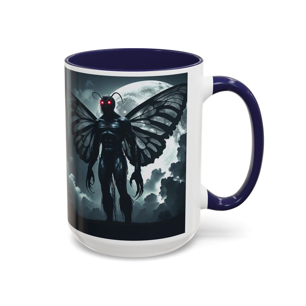 Mothman Coffee Mug: Supernatural Cryptid, Legendary Monster, Mugs for Men (Moon)