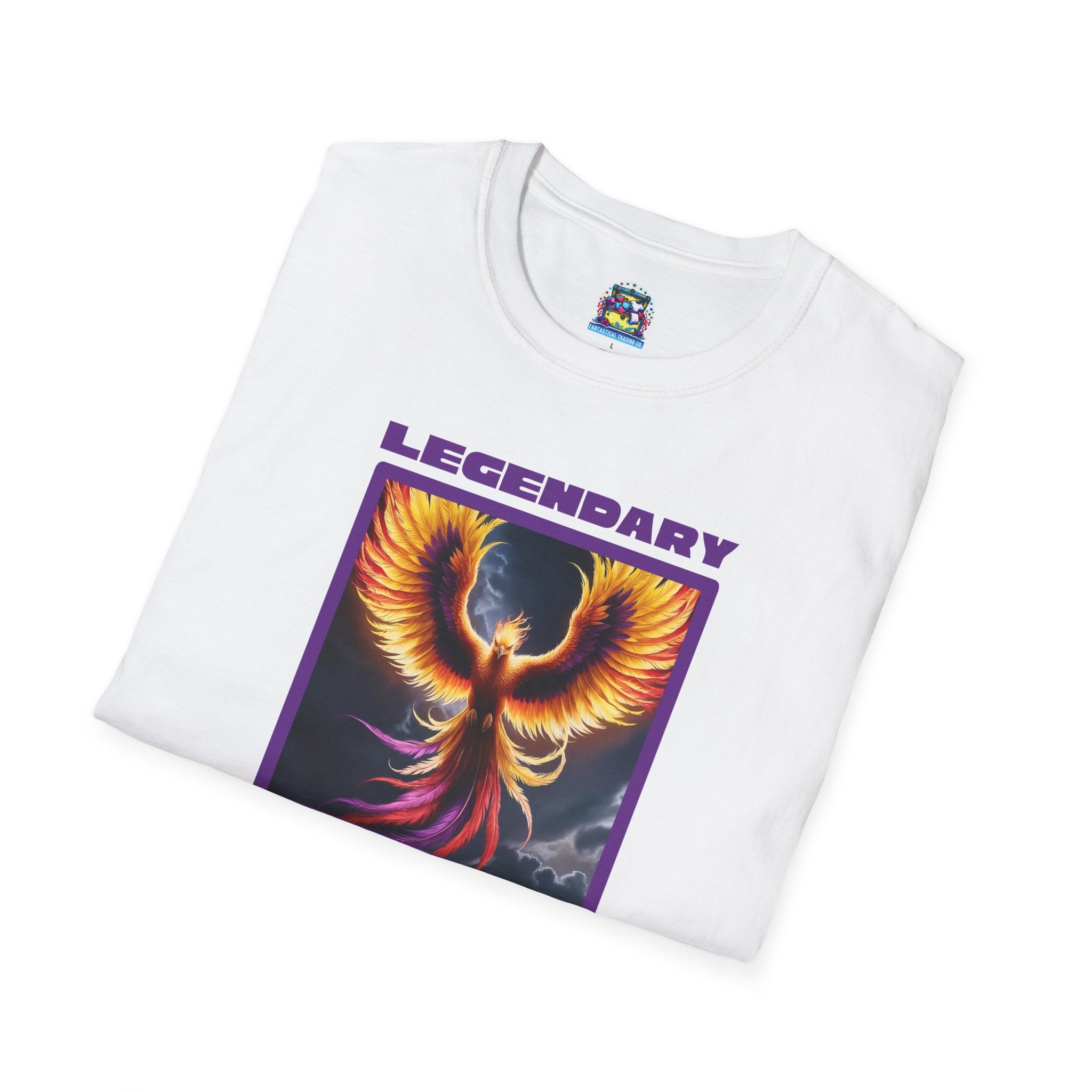Phoenix Graphic Tee: Mythical Creature, Soft Cotton Shirt, Rise from the Ashes