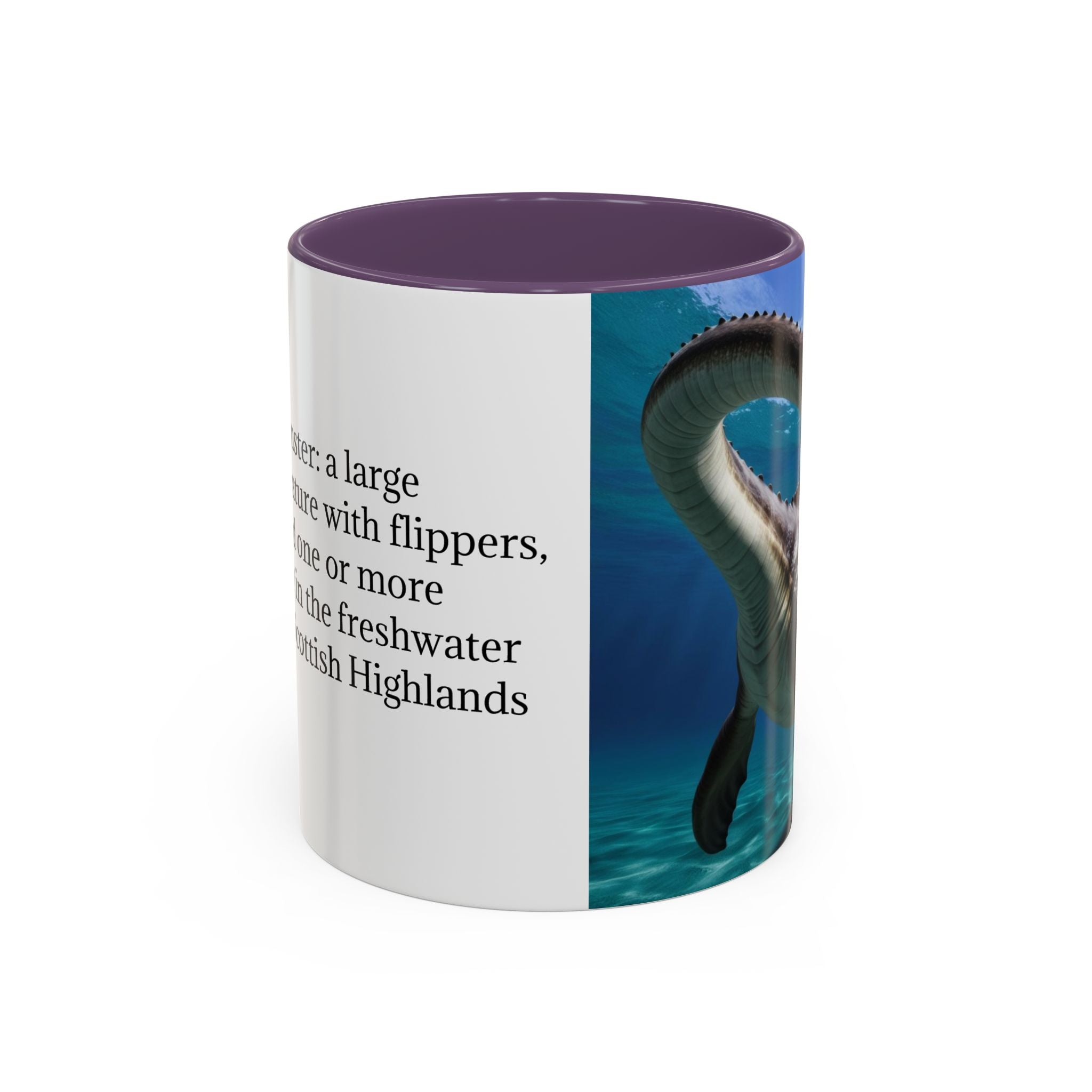 Loch Ness Monster: Nessie Coffee Mug, Mythical Sea Creature, Plesiosaurus Gift