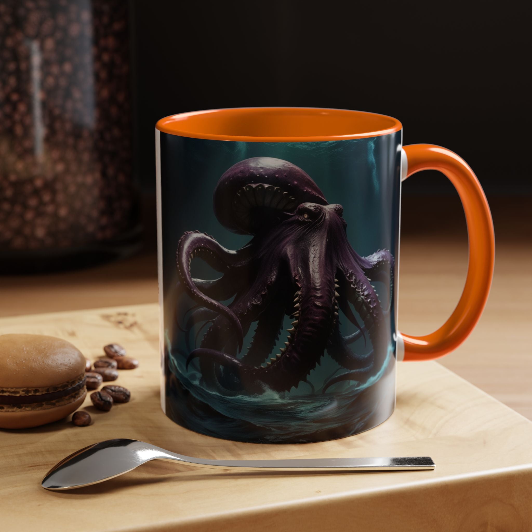 Kraken Coffee Cup: Giant Squid Coffee Mug, Mythical Creature, Octopus Gift