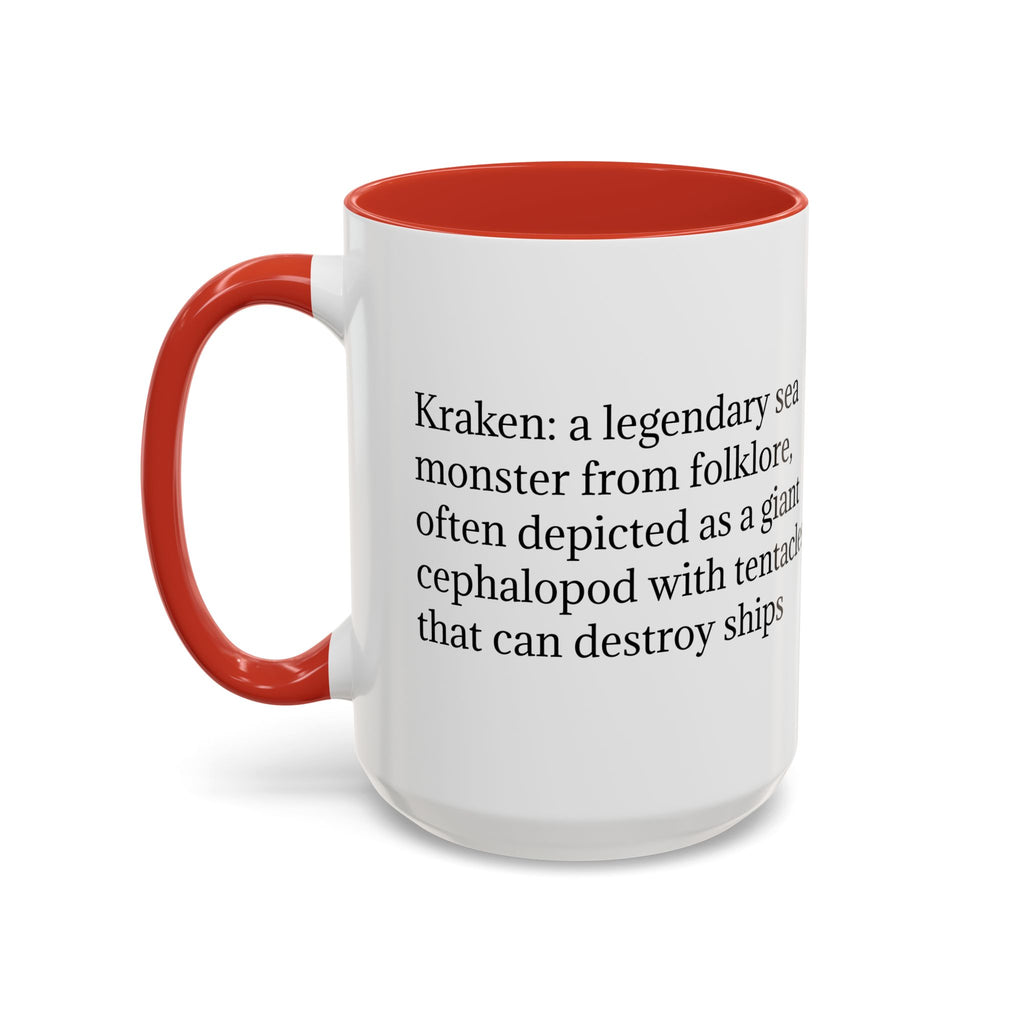 Kraken Coffee Mug: Giant Squid Coffee Cup, Legendary Monster, Nautical Gift