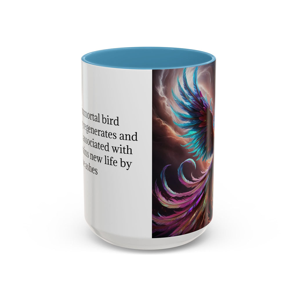 Phoenix Coffee Mug: Legendary Creature, Firebird Cryptid Coffee Cup, Renewal Rebirth