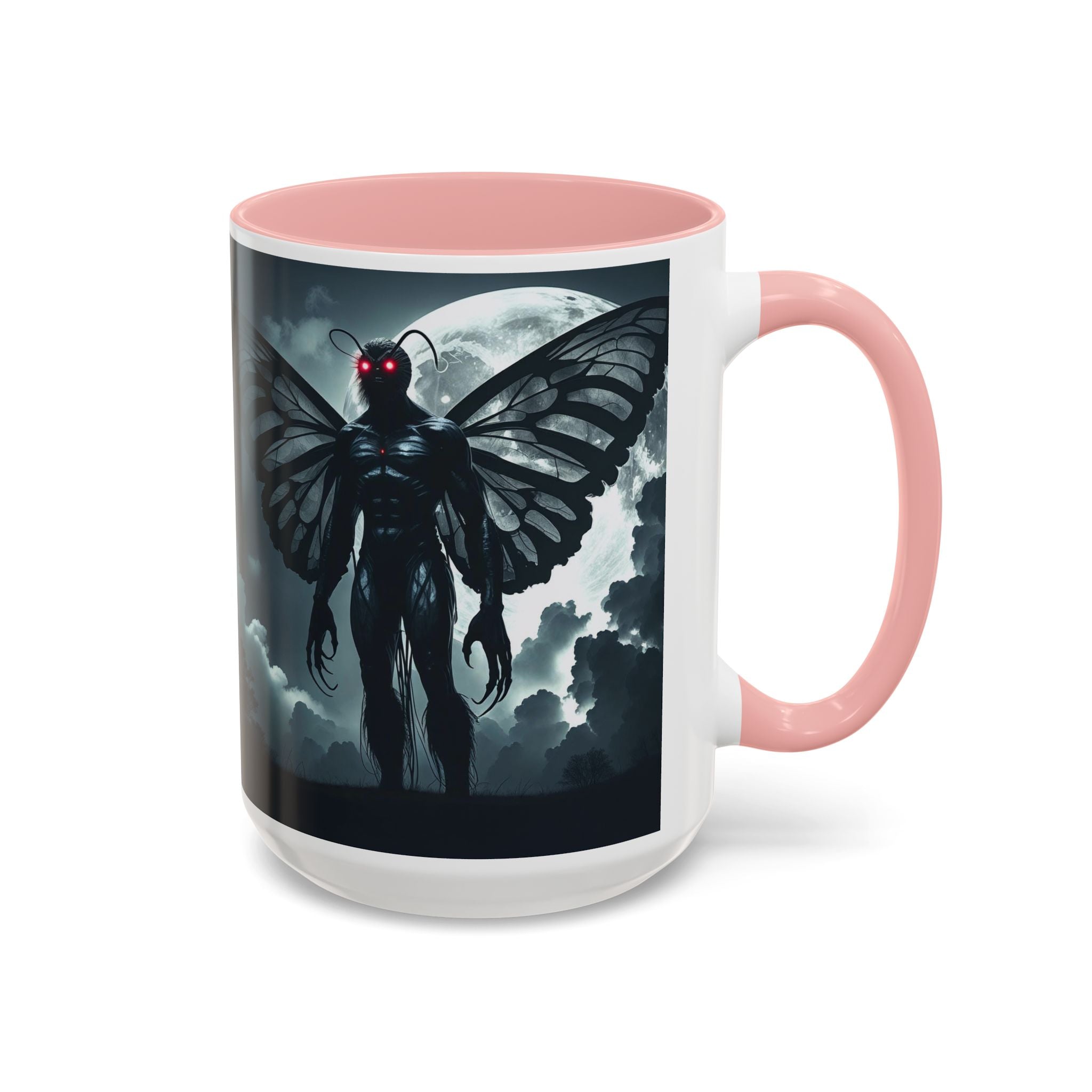 Mothman Coffee Mug: Supernatural Cryptid, Legendary Monster, Mugs for Men (Moon)
