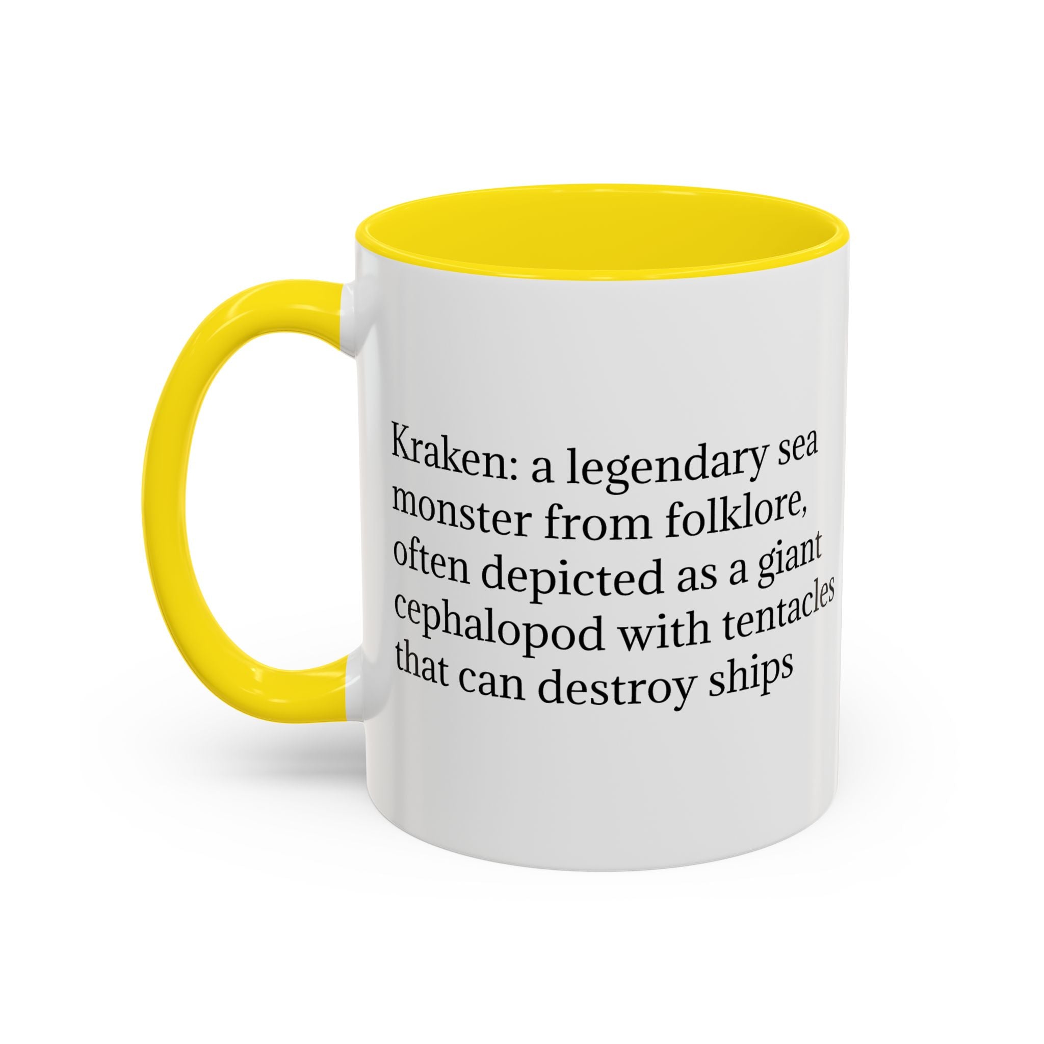 Kraken Coffee Mug: Giant Squid Coffee Cup, Legendary Monster, Nautical Gift