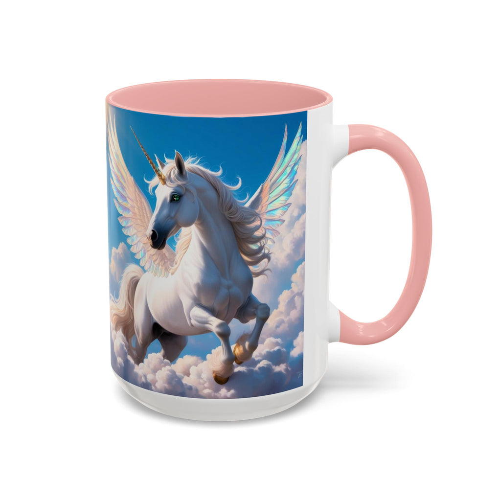 Unicorn Coffee Mug: Fairytale Alicorn, Mythical Creature, Enchanted Gift (Blue)