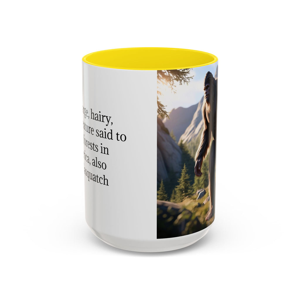 Bigfoot Coffee Cup: Sasquatch Coffee Mug, Pacific Northwest Cryptid, Mythical Creature