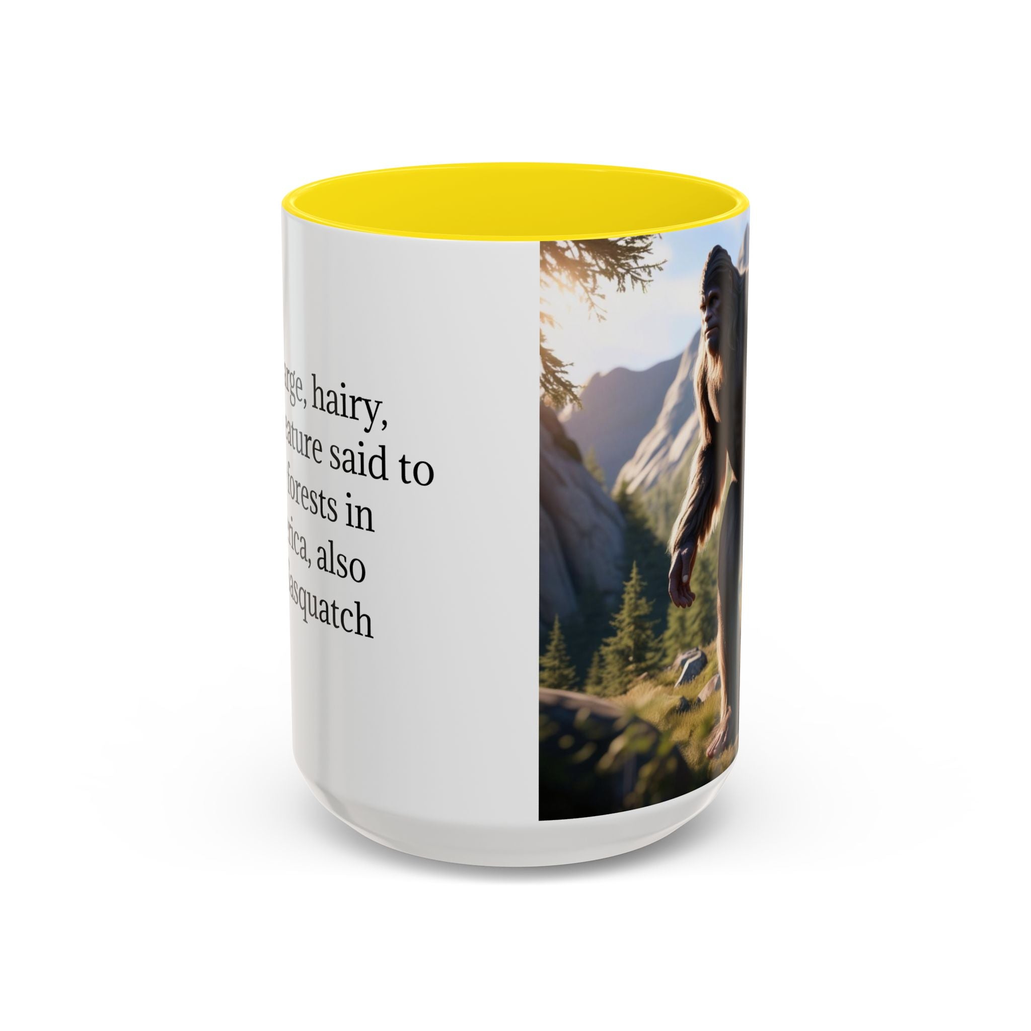 Bigfoot Coffee Cup: Sasquatch Coffee Mug, Pacific Northwest Cryptid, Mythical Creature