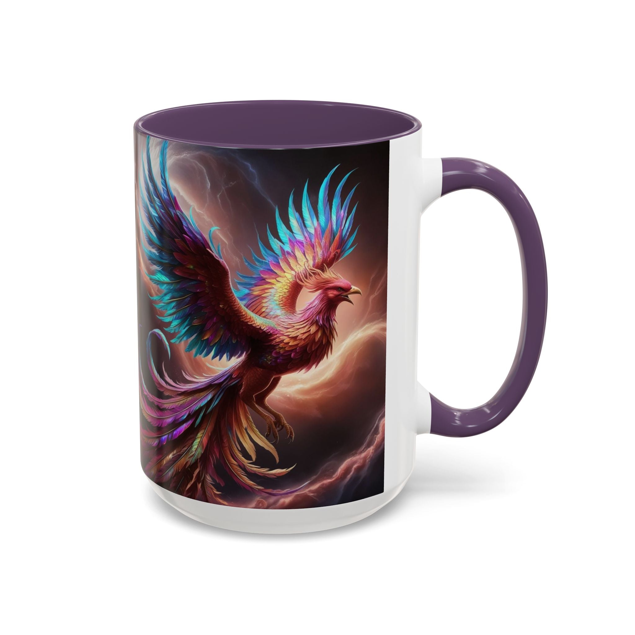 Phoenix Coffee Mug: Legendary Creature, Firebird Cryptid Coffee Cup, Renewal Rebirth