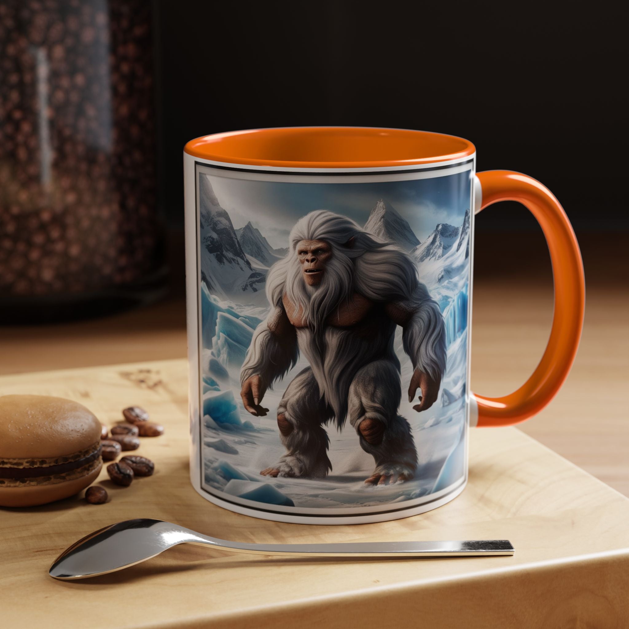 Yeti Coffee Mug: Abominable Snowman, Himalayan Mountain Cryptid, Bigfoot Camping Gift