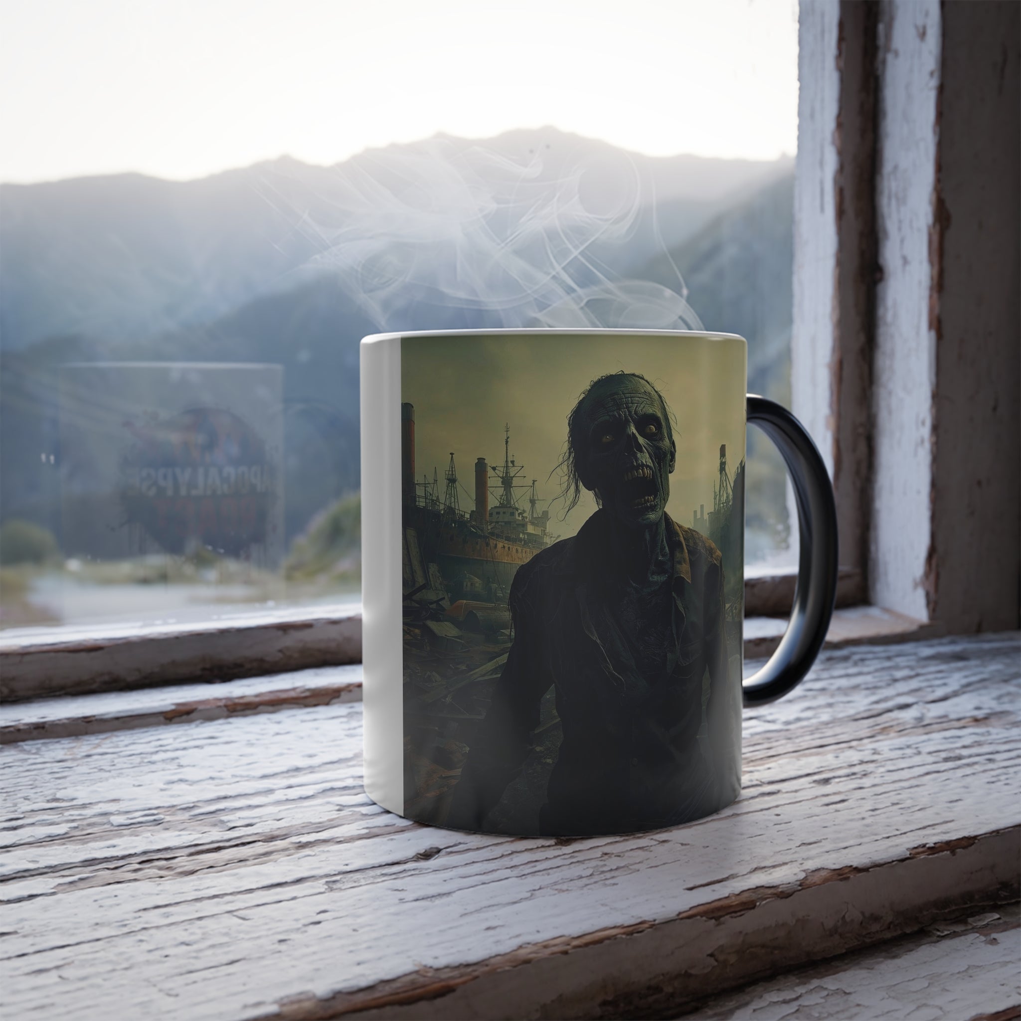 Zombie Coffee Mug: Color Changing, Apocalypse Roast, End of Days (Shipyard)