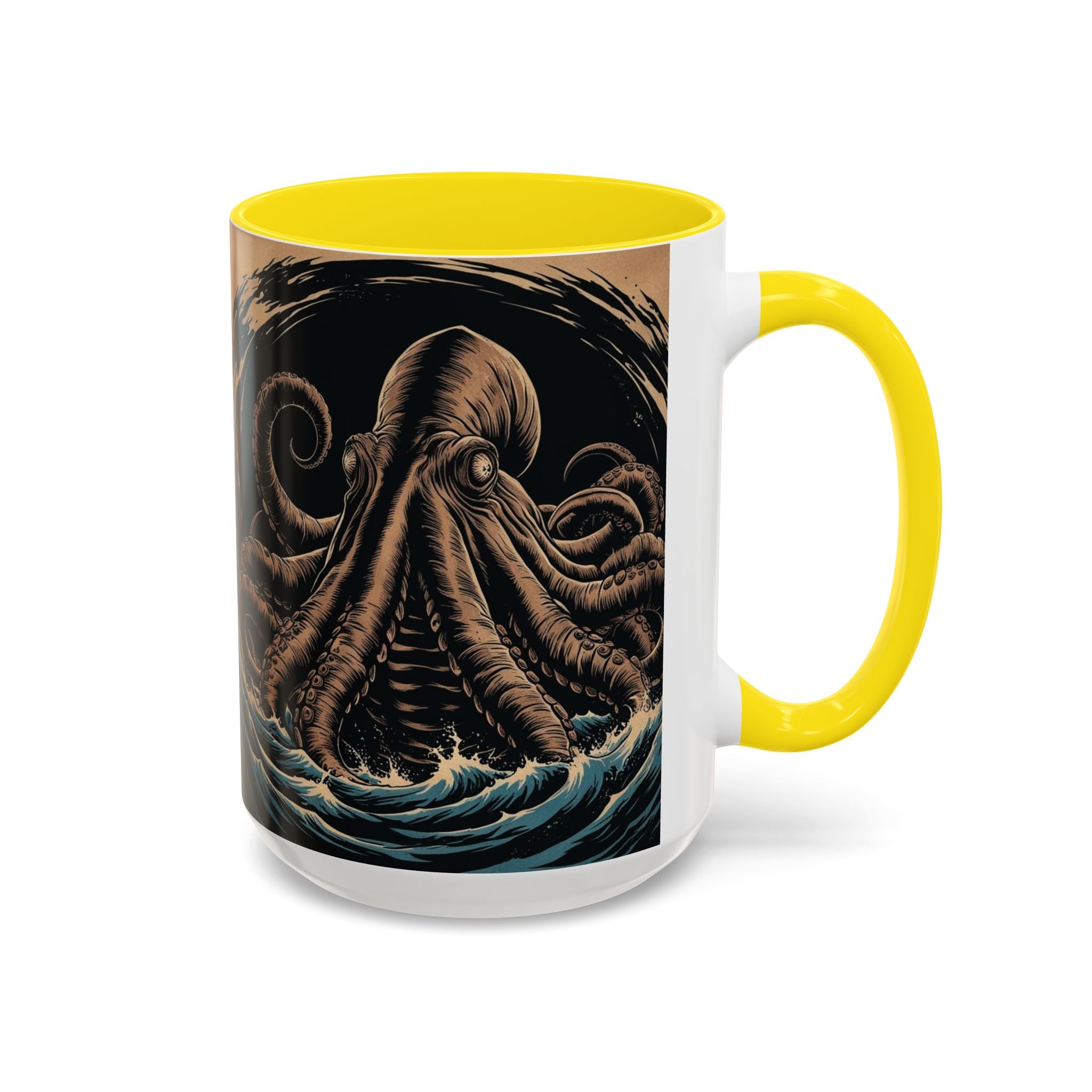Kraken Coffee Mug: Giant Squid Coffee Cup, Sea Creature, Mugs for Men