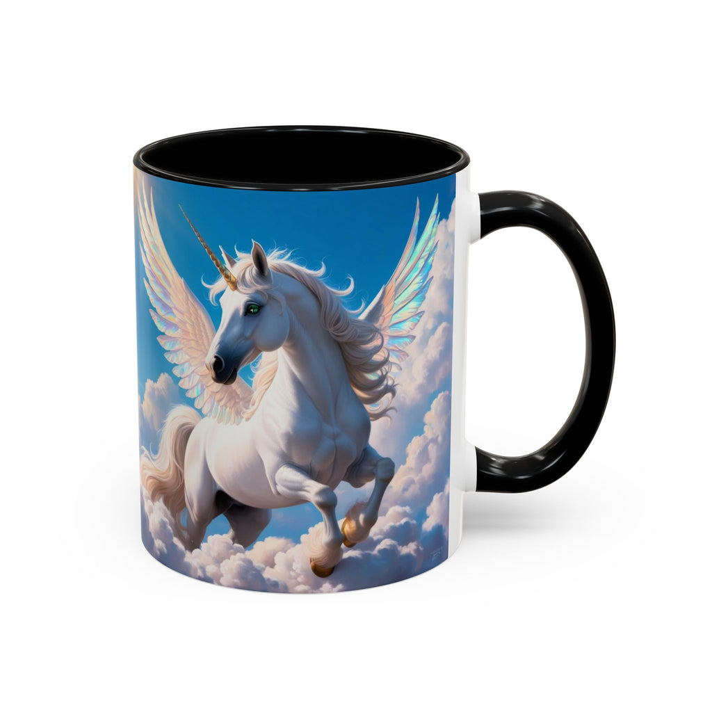Unicorn Coffee Mug: Fairytale Alicorn, Mythical Creature, Enchanted Gift (Blue)