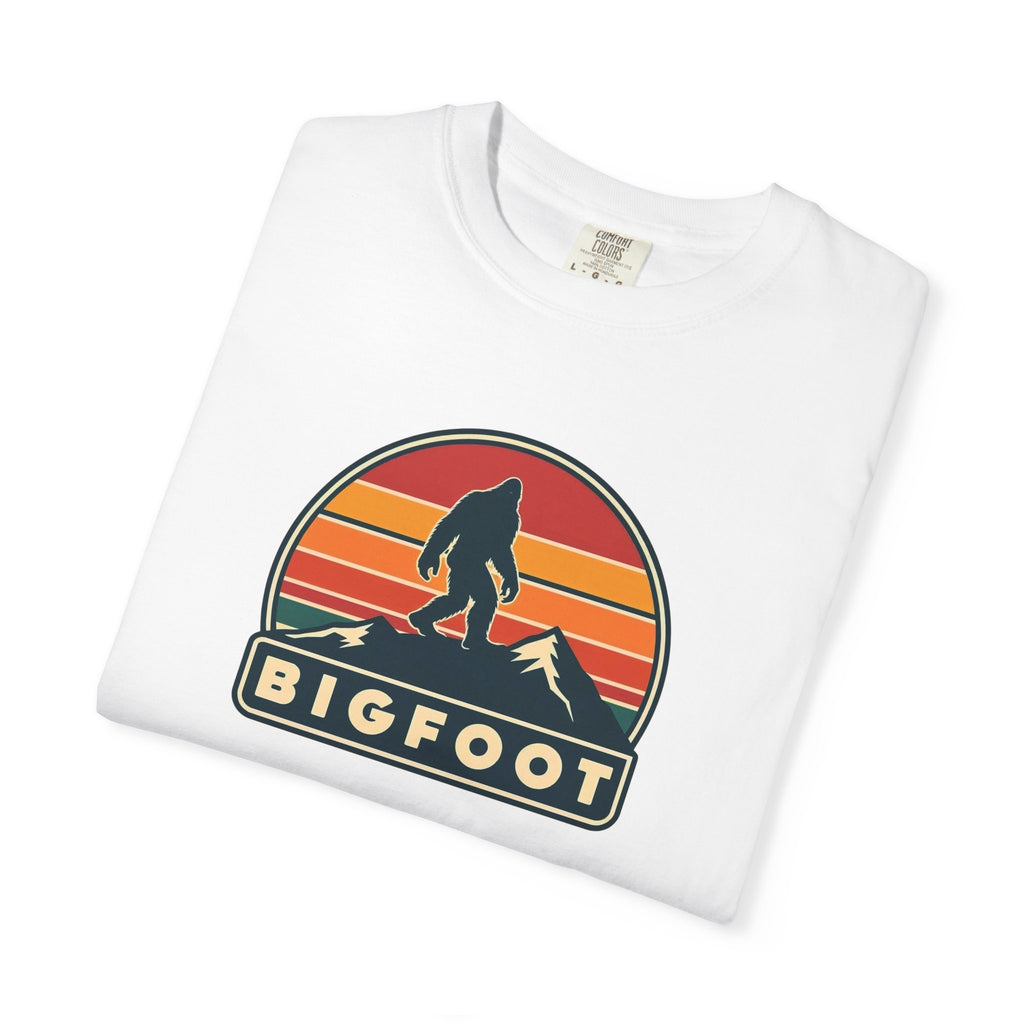 Bigfoot Shirt Comfort Colors® | Sasquatch Camping TShirt, Retro Graphic Tee, Cryptid Outdoor Clothing
