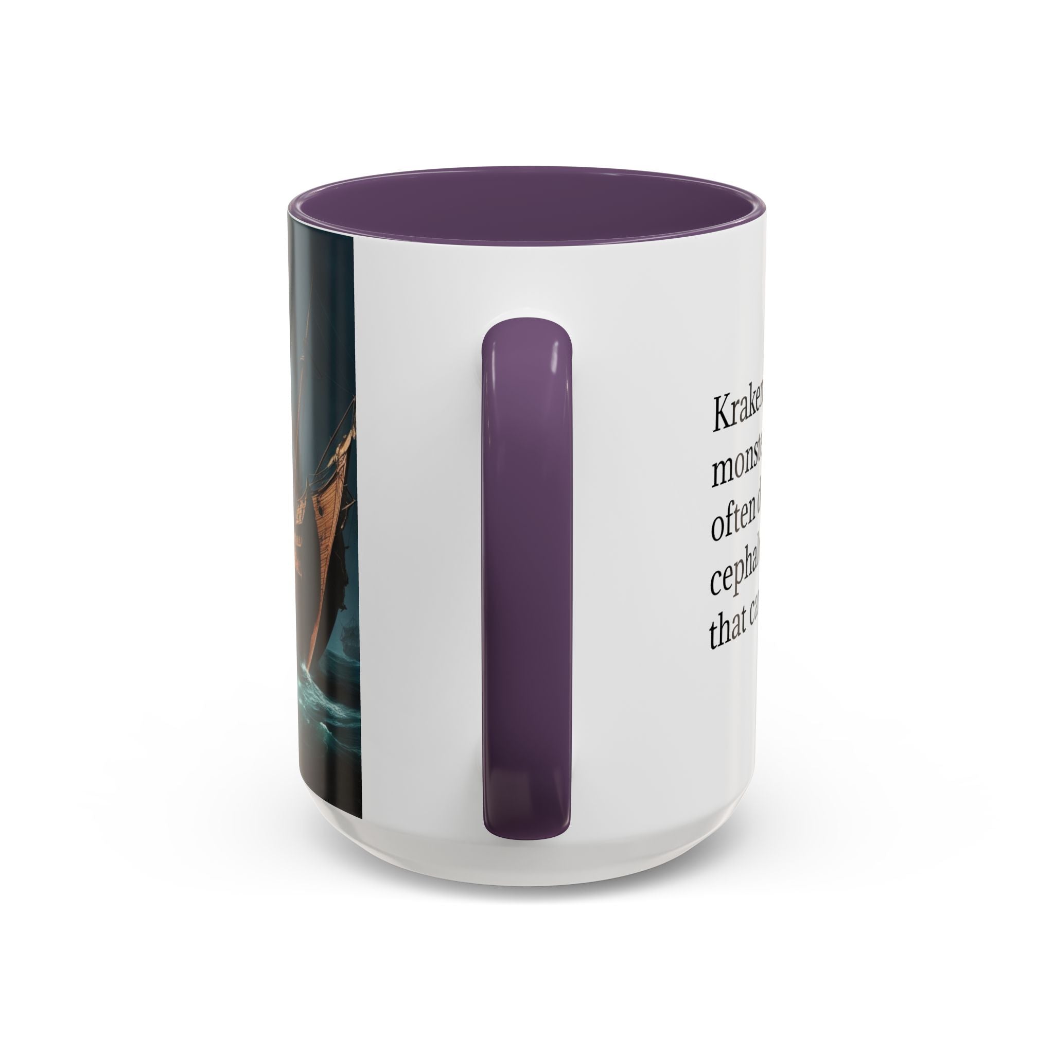Kraken Coffee Mug: Giant Squid Coffee Cup, Legendary Monster, Nautical Gift