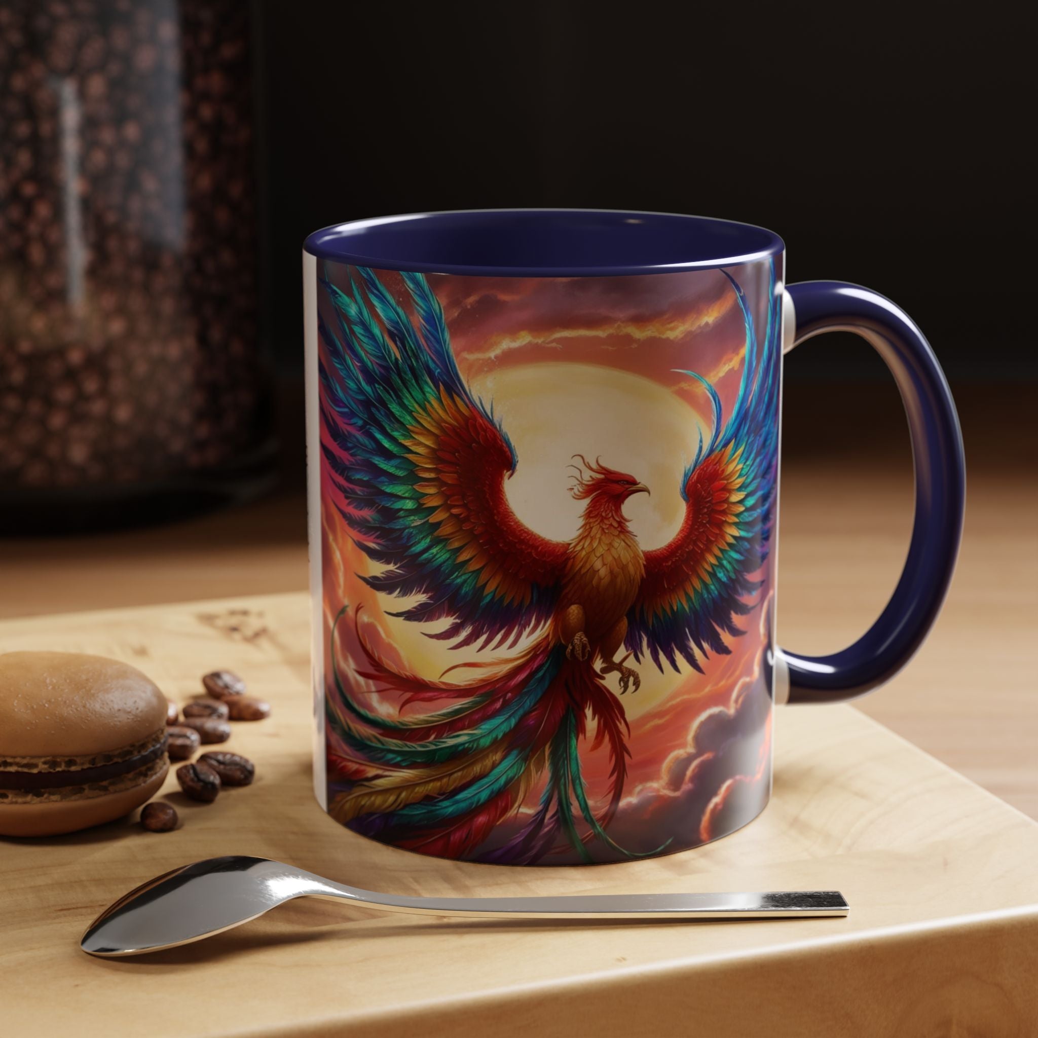 Phoenix Bird Coffee Cup: Mythical Creature, Firebird Coffee Mug, Rise from the Ashes