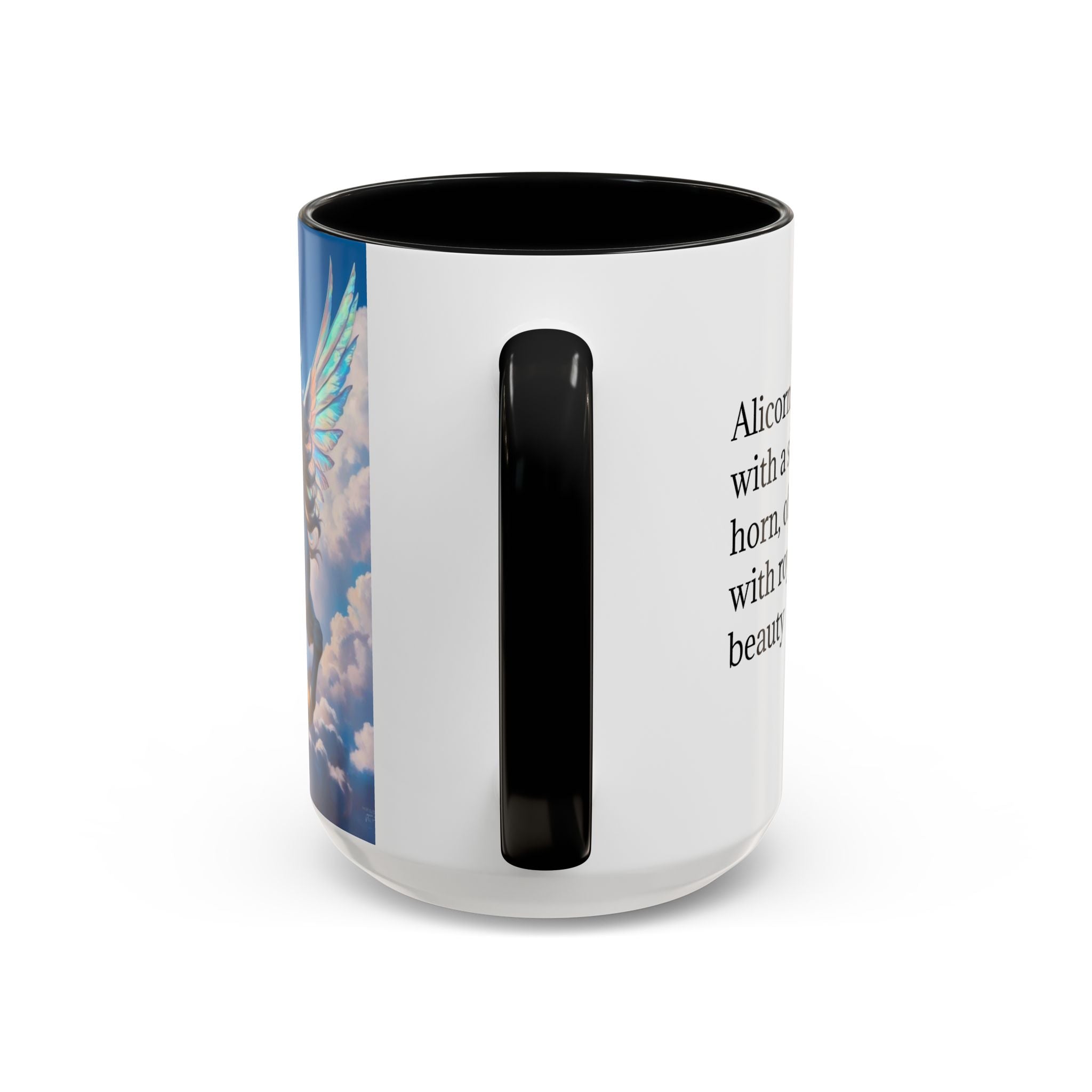 Unicorn Coffee Mug: Fairytale Alicorn, Mythical Creature, Enchanted Gift (Blue)