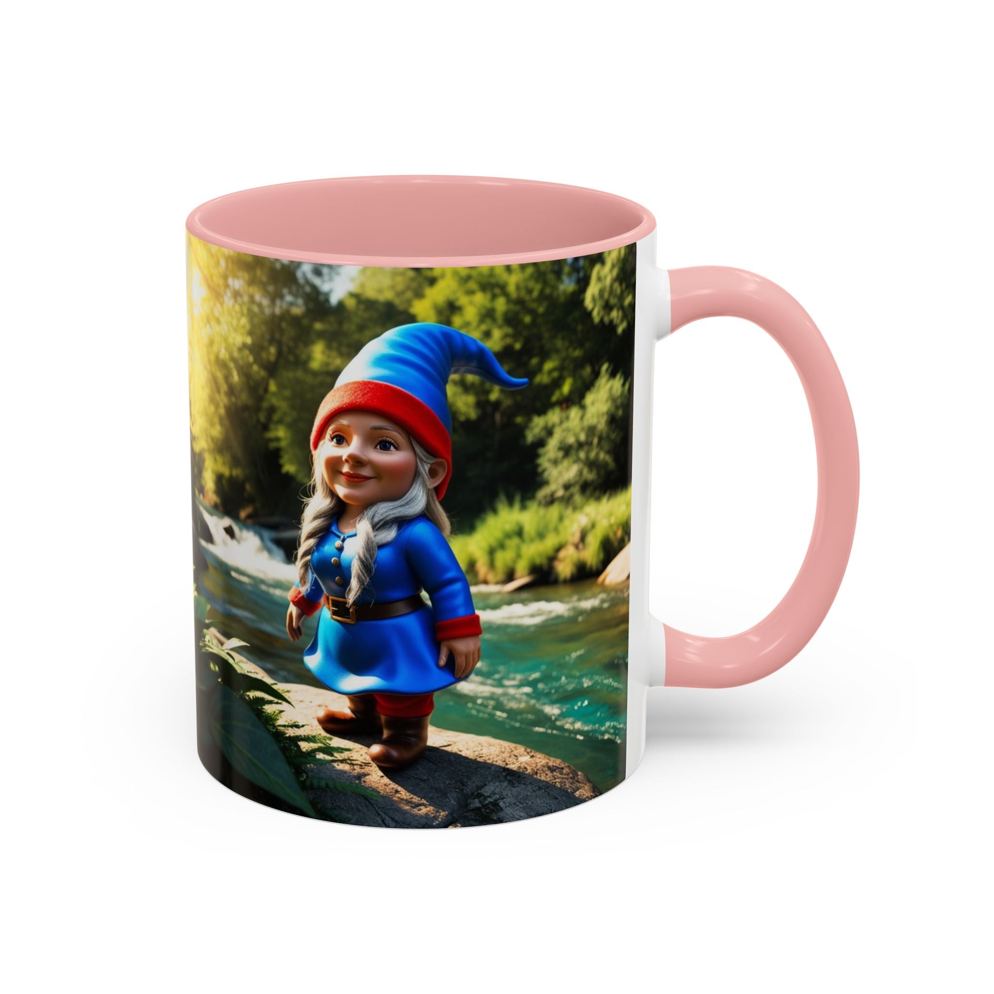 Gnome Coffee Mug:  Scandinavian Nisse, Nordic Folklore Gift, Enchanted Mushroom Garden