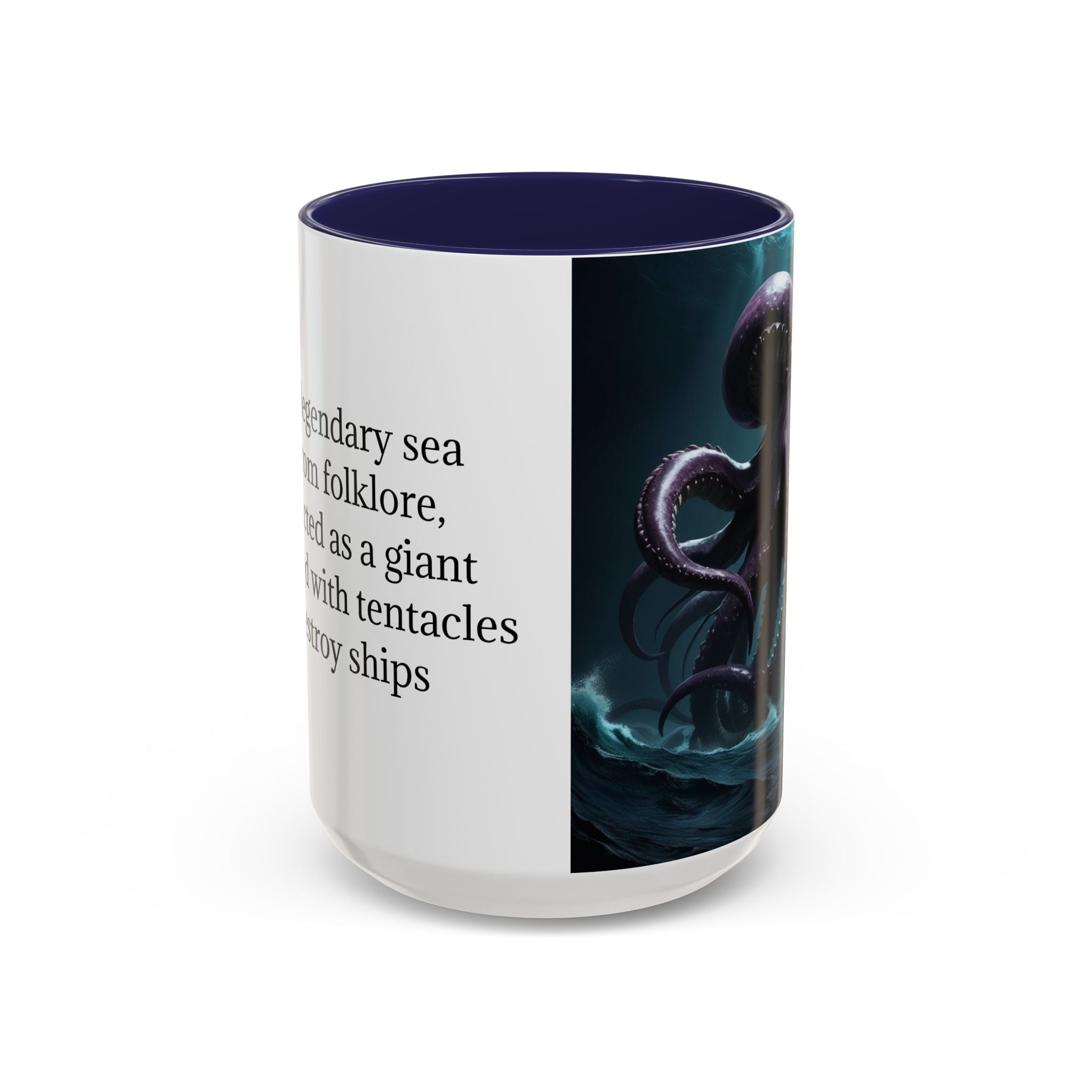 Kraken Coffee Cup: Giant Squid Coffee Mug, Mythical Creature, Octopus Gift