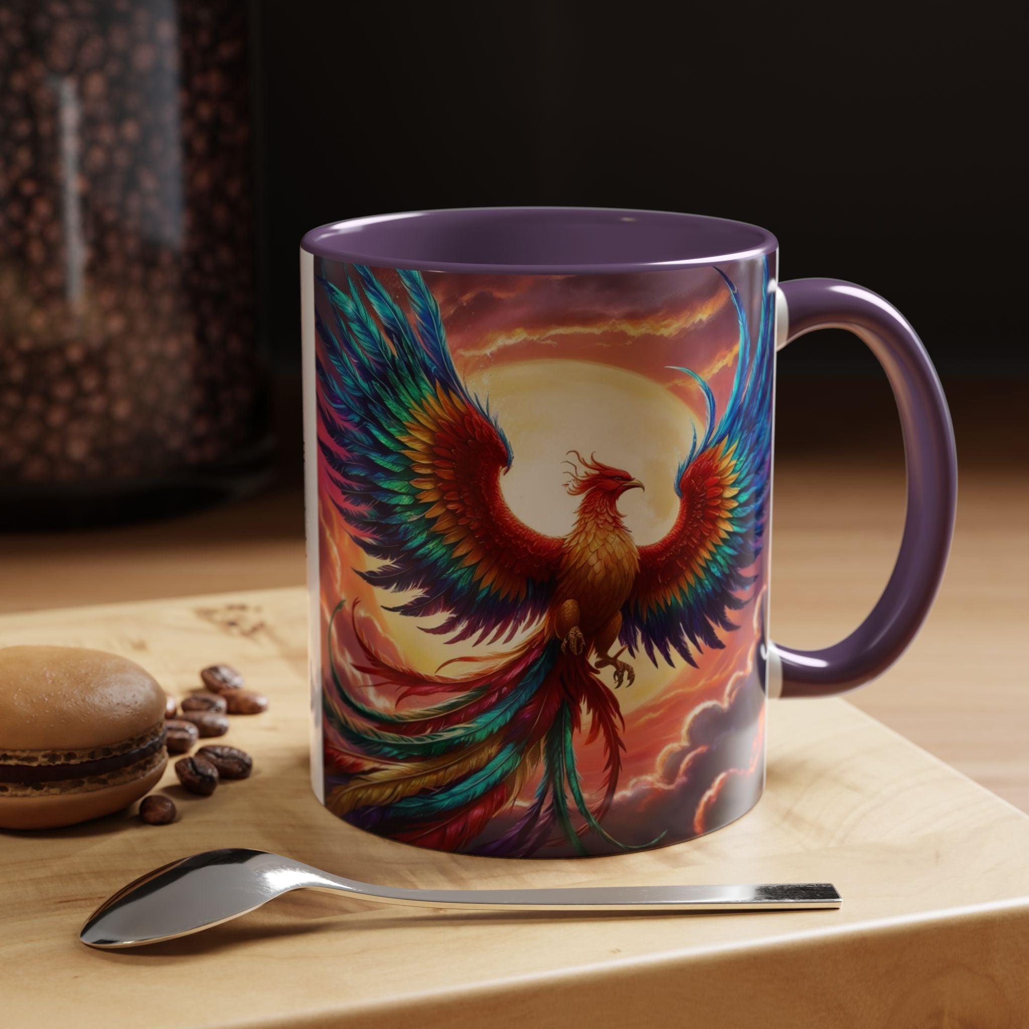 Phoenix Bird Coffee Cup: Mythical Creature, Firebird Coffee Mug, Rise from the Ashes