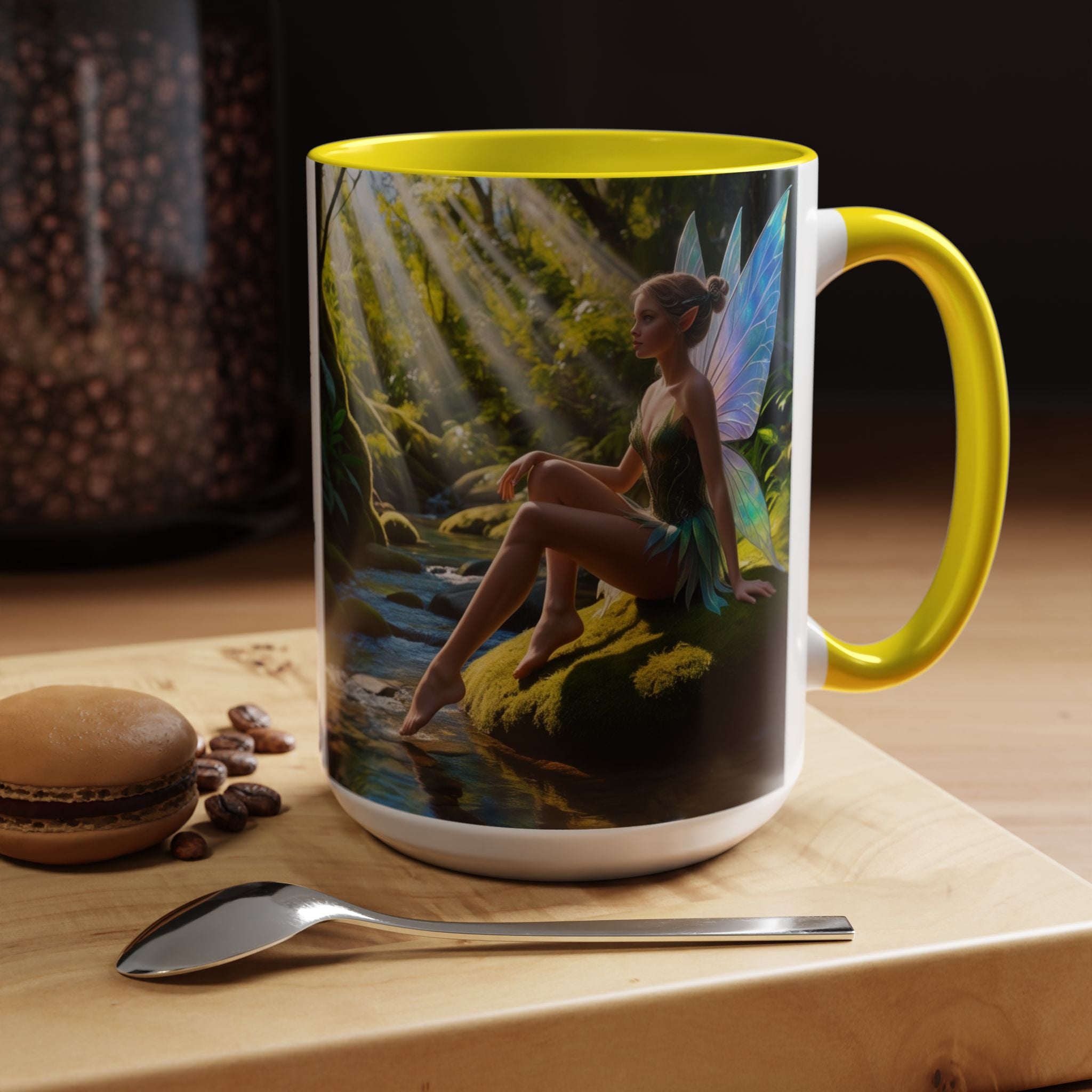 Fairy Garden Mug: Enchanted Forest Coffee Cup, Cottagecore Fantasy Gift