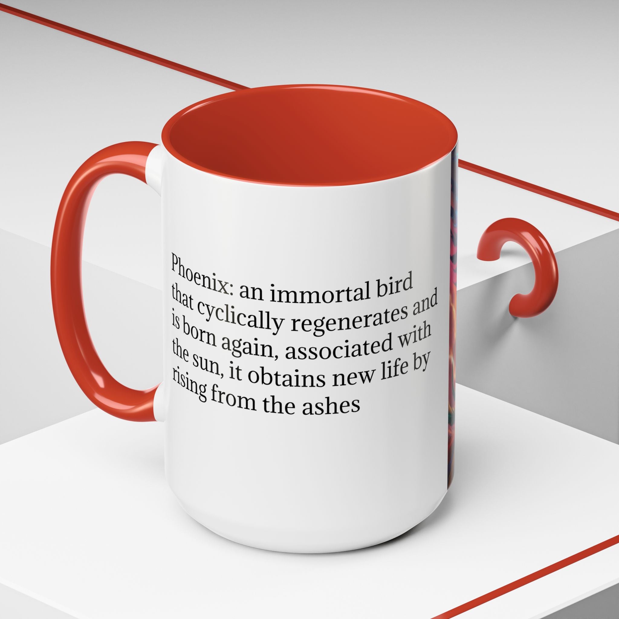 Phoenix Bird Coffee Cup: Mythical Creature, Firebird Coffee Mug, Rise from the Ashes