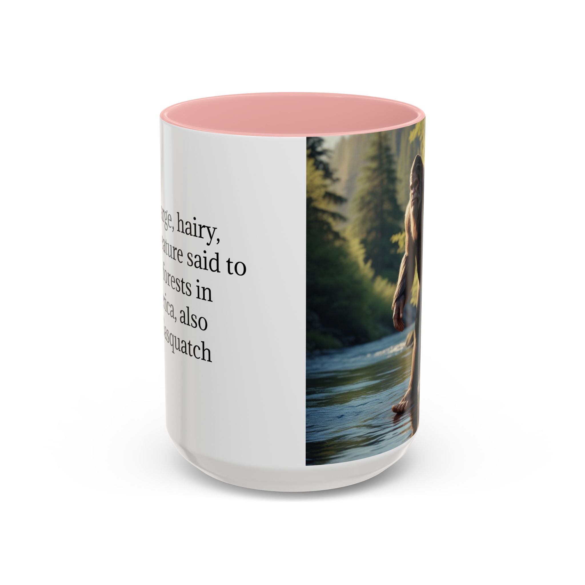 Bigfoot Coffee Mug: Sasquatch, Forest Cryptid, Mythical Creature, Camping Gift