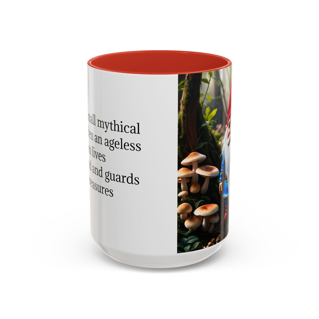 Gnome Coffee Mug: Nordic Folklore Gift, Scandinavian Nisse, Enchanted Mushroom Garden