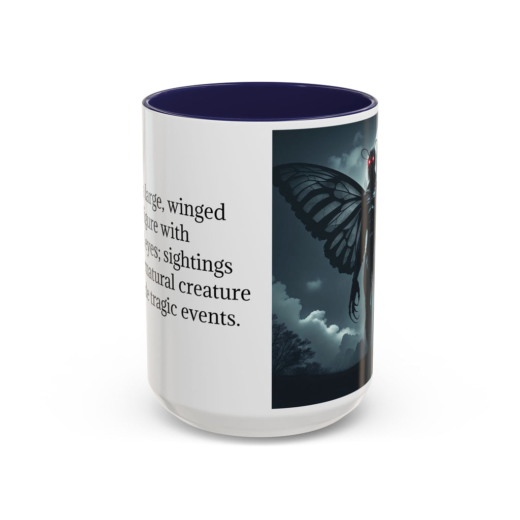 Mothman Coffee Mug: Supernatural Cryptid, Legendary Monster, Mugs for Men (Moon)
