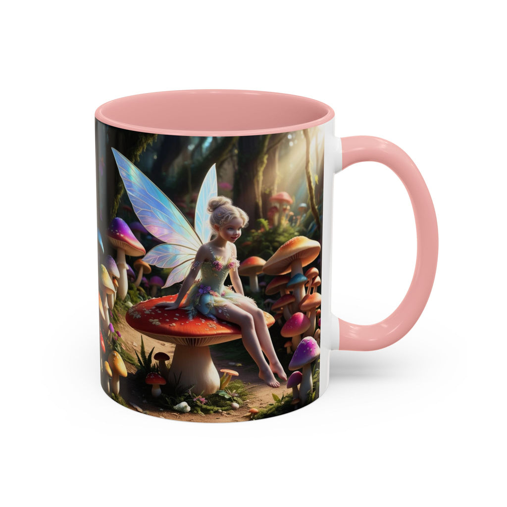 Fairy Garden Mug: Ceramic Toadstool Coffee Cup, Enchanted Forest Fantasy Gift