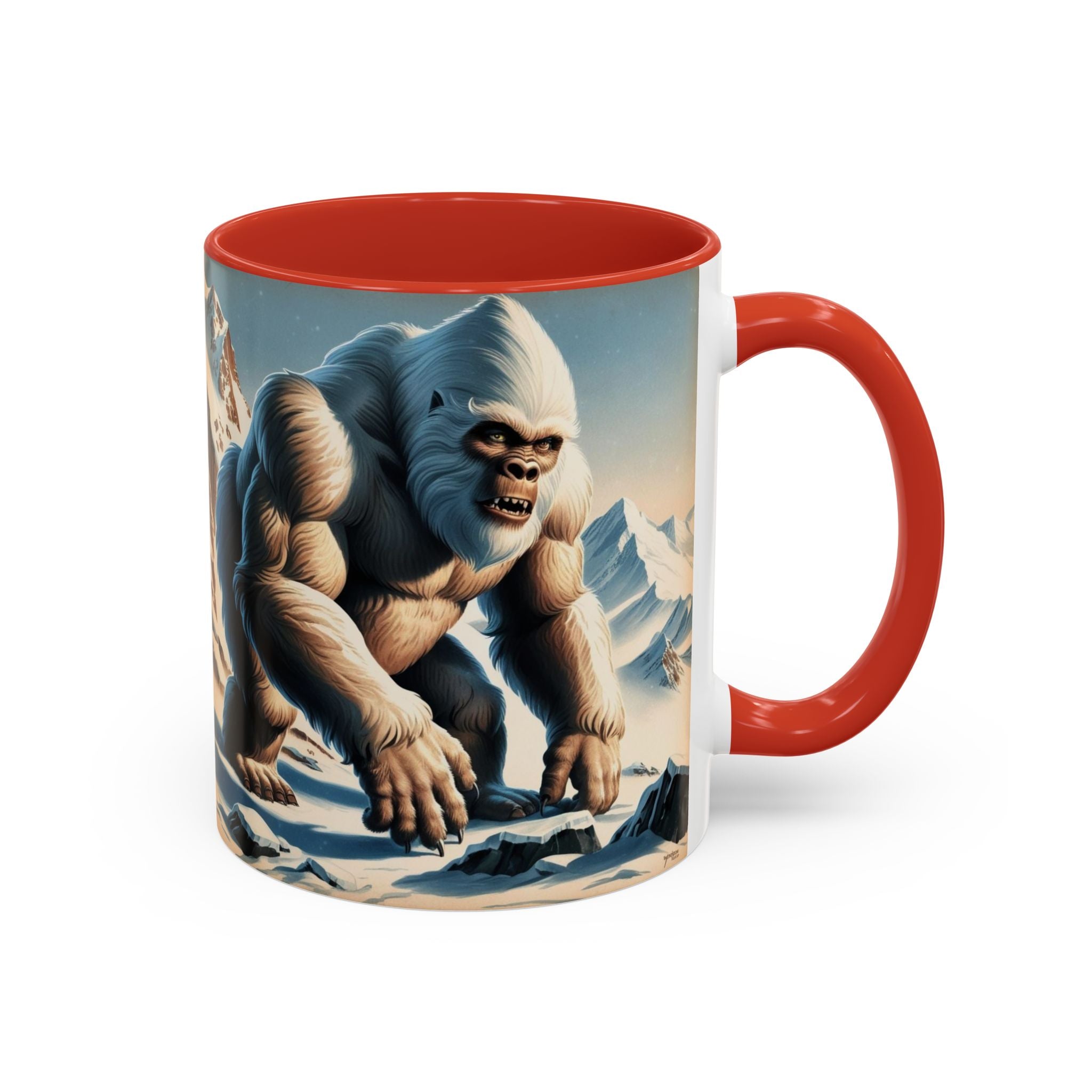 Abominable Snowman Coffee Mug: Himalayan Mountain Yeti, Mythical Creature, Sasquatch Gift