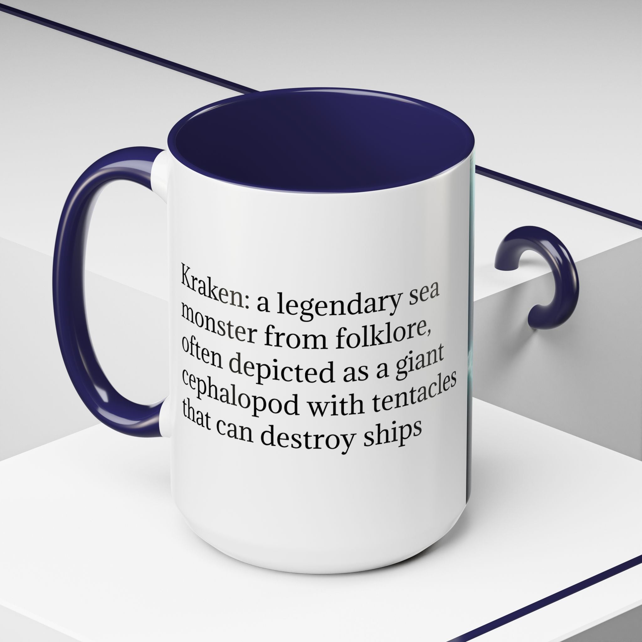 Kraken Coffee Mug: Giant Squid Coffee Cup, Legendary Monster, Nautical Gift