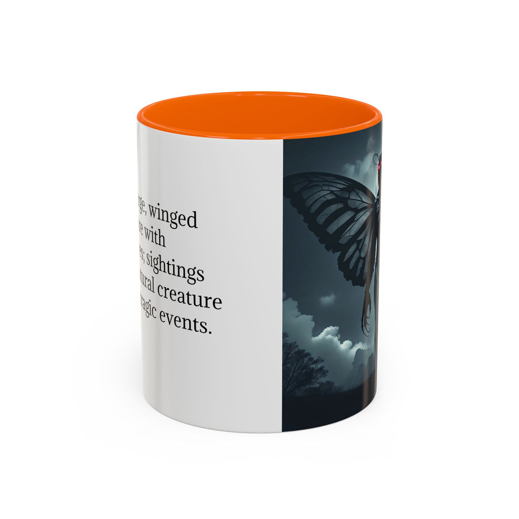 Mothman Coffee Mug: Supernatural Cryptid, Legendary Monster, Mugs for Men (Moon)