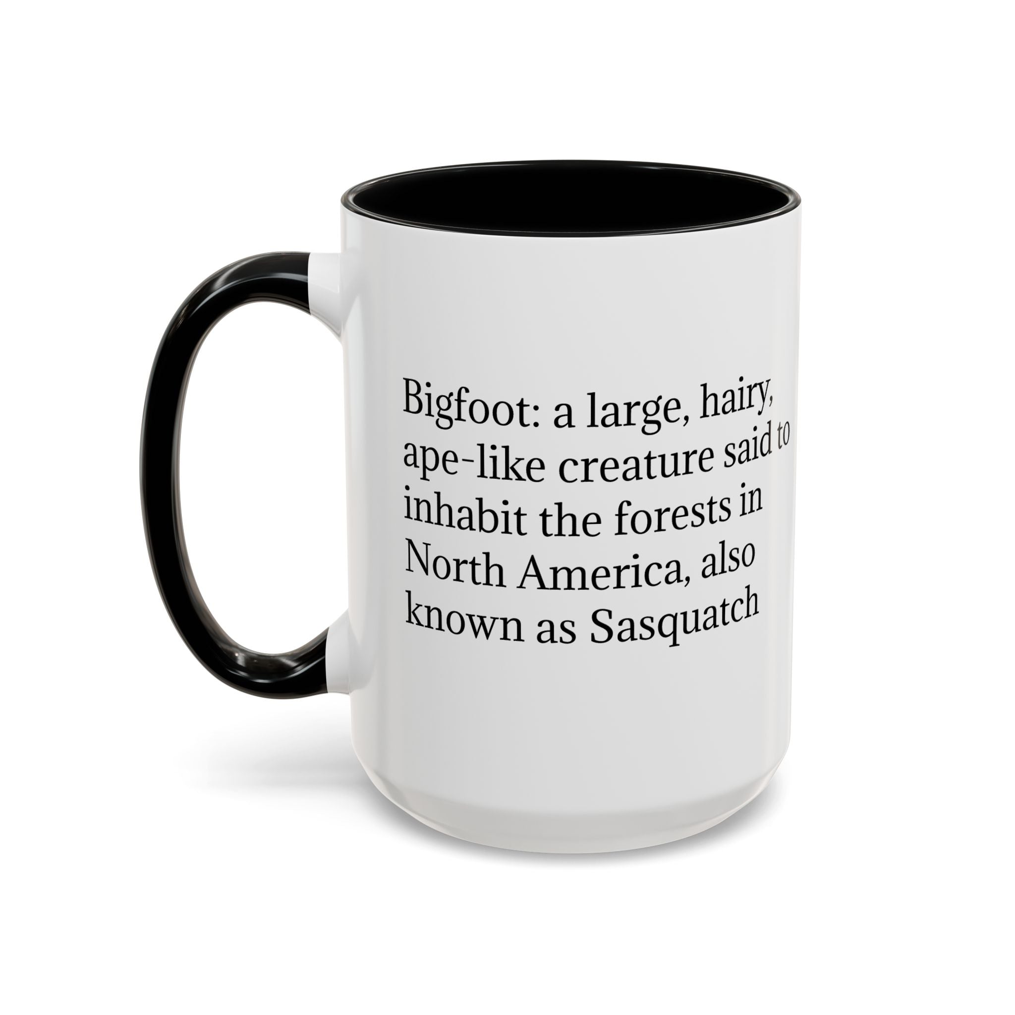 Bigfoot Coffee Mug: Sasquatch, Forest Cryptid, Mythical Creature, Camping Gift