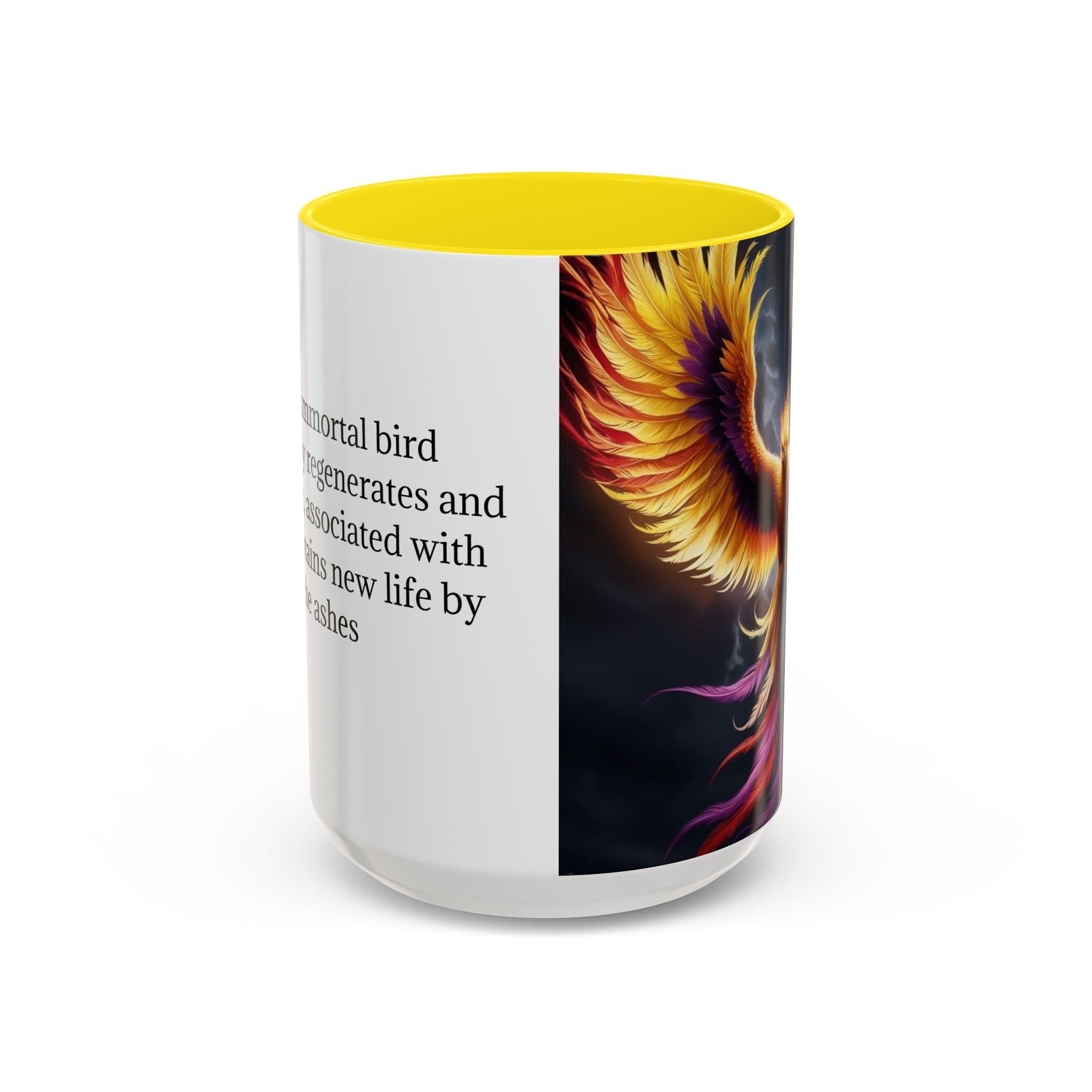 Phoenix Coffee Mug: Mythical Firebird Ceramic Cup, Fantasy Mug, Legendary Creature