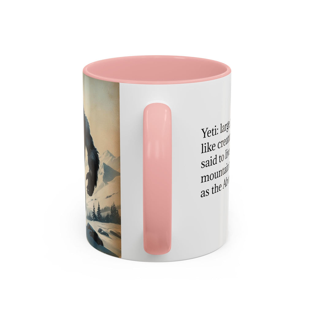 Abominable Snowman Ceramic Mug: Yeti Coffee Cup, Himalayan Mountain Cryptid, Bigfoot Camping Gift