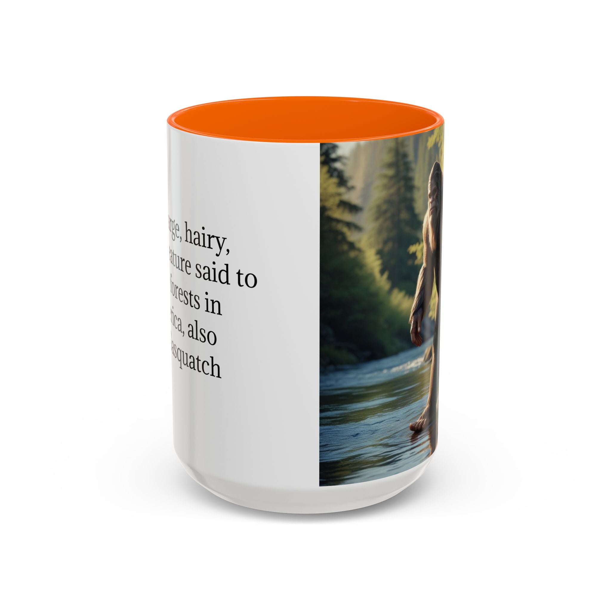 Bigfoot Coffee Mug: Sasquatch, Forest Cryptid, Mythical Creature, Camping Gift