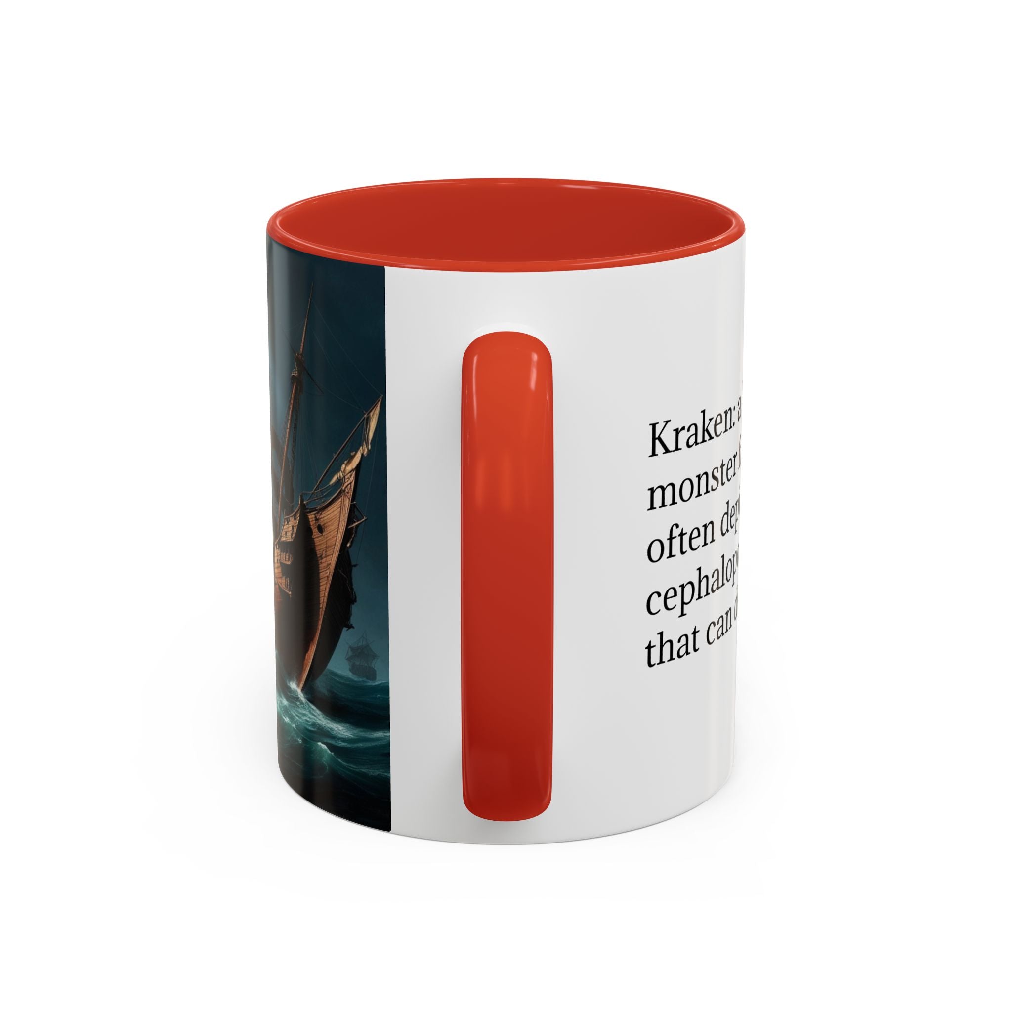 Kraken Coffee Mug: Giant Squid Coffee Cup, Legendary Monster, Nautical Gift