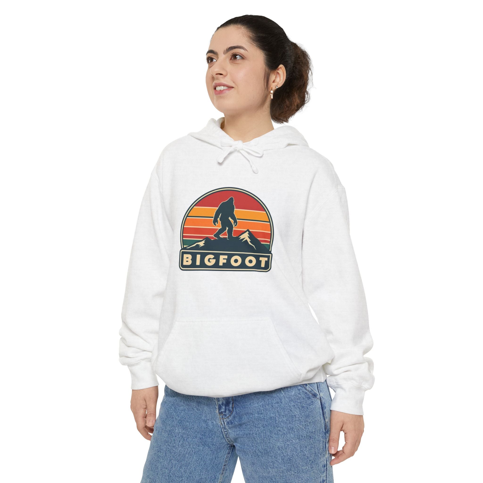 Bigfoot Hoodie Comfort Colors® | Sasquatch Sweatshirt, Cozy Unisex Pullover, Wilderness Adventure Apparel,