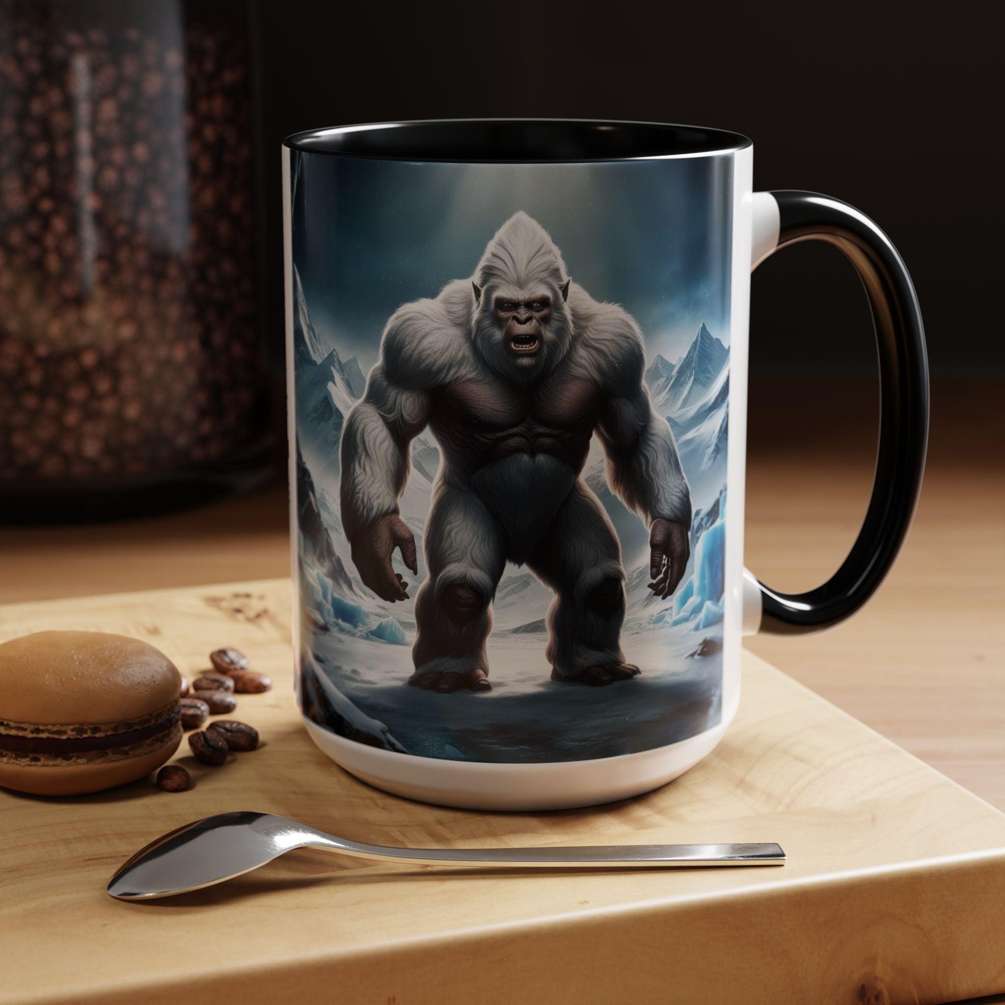 Yeti Coffee Mug: Abominable Snowman, Sasquatch Camping Gift, Himalayan Mountain Cryptid