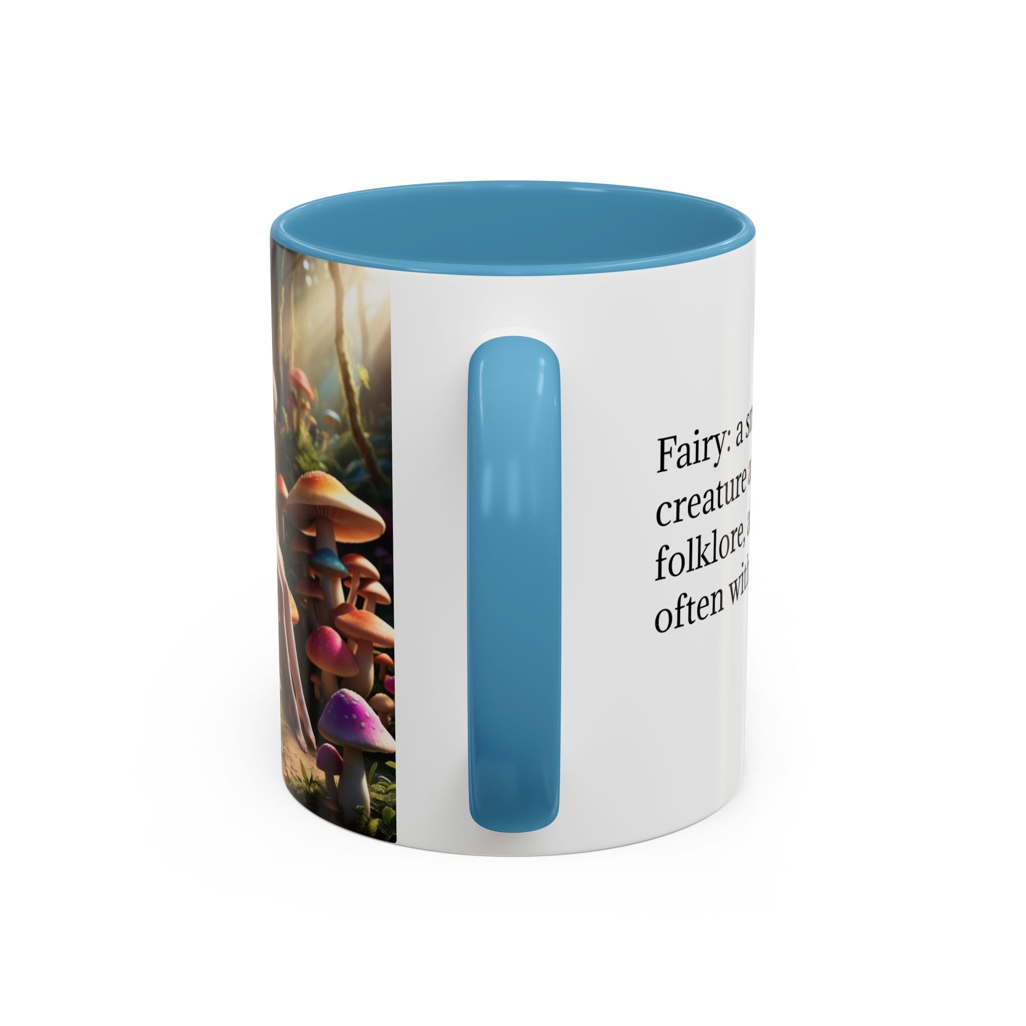 Fairy Garden Mug: Ceramic Toadstool Coffee Cup, Enchanted Forest Fantasy Gift