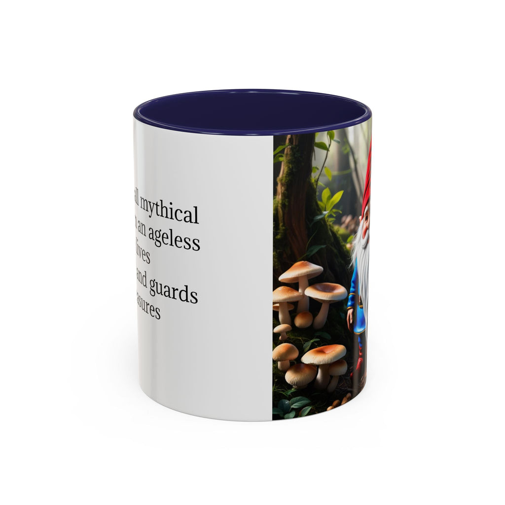 Gnome Coffee Mug: Nordic Folklore Gift, Scandinavian Nisse, Enchanted Mushroom Garden