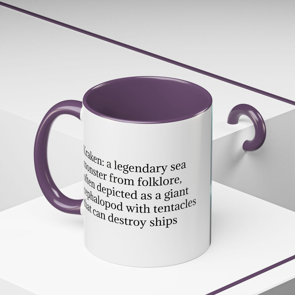 Kraken Coffee Mug: Giant Squid Coffee Cup, Legendary Monster, Nautical Gift