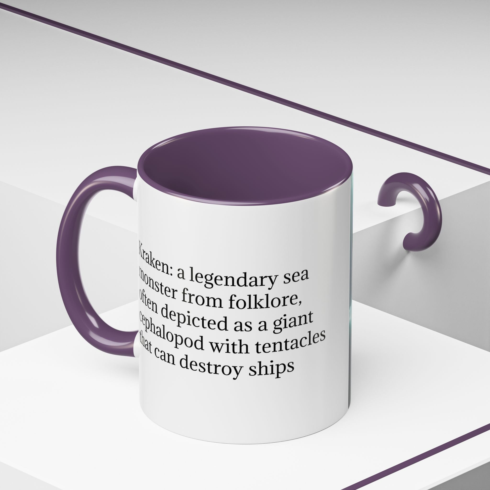 Kraken Coffee Mug: Giant Squid Coffee Cup, Legendary Monster, Nautical Gift