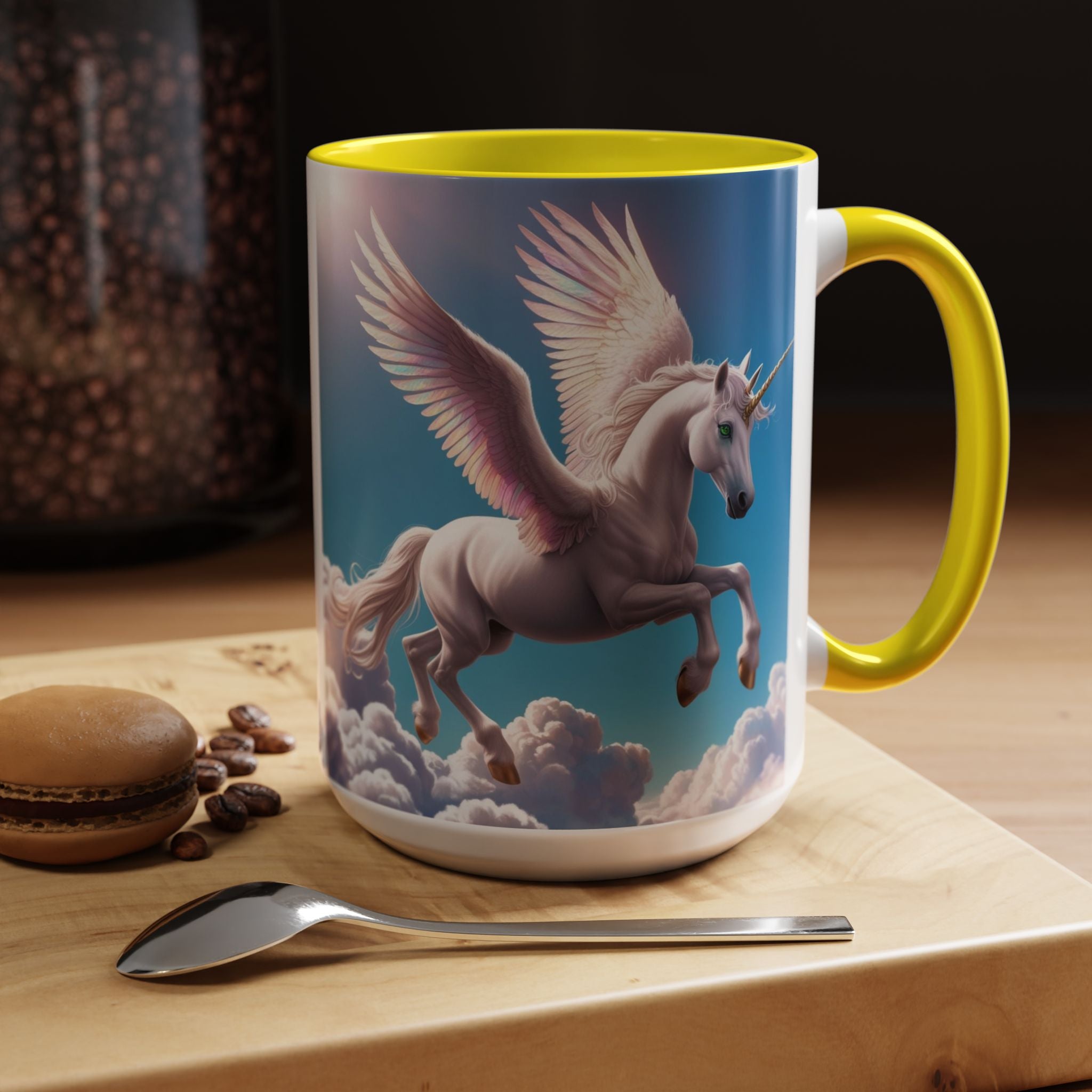 Unicorn Coffee Cup: Fantasy Alicorn Mug, Legendary Creature, Enchanted Gift (Purple)