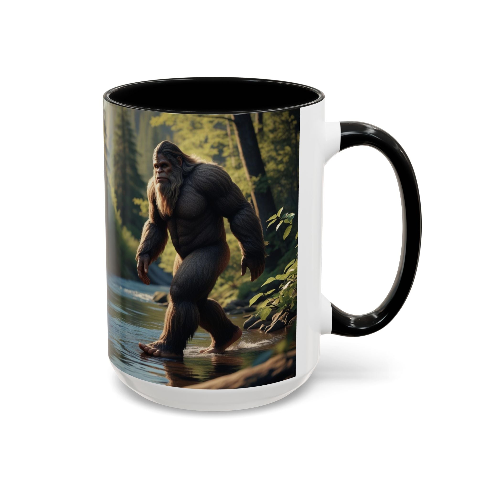 Bigfoot Coffee Mug: Sasquatch, Forest Cryptid, Mythical Creature, Camping Gift