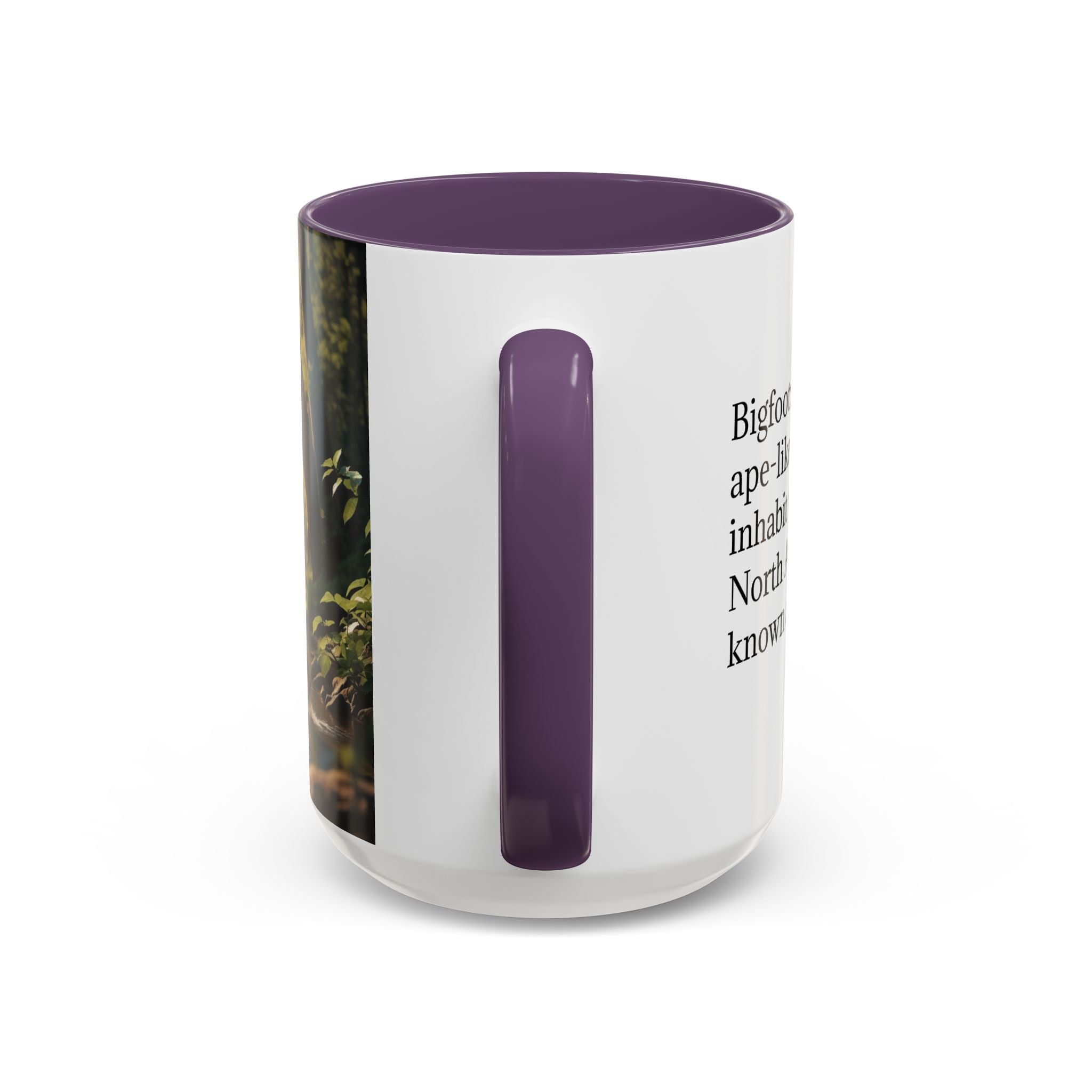 Bigfoot Coffee Mug: Sasquatch, Forest Cryptid, Mythical Creature, Camping Gift