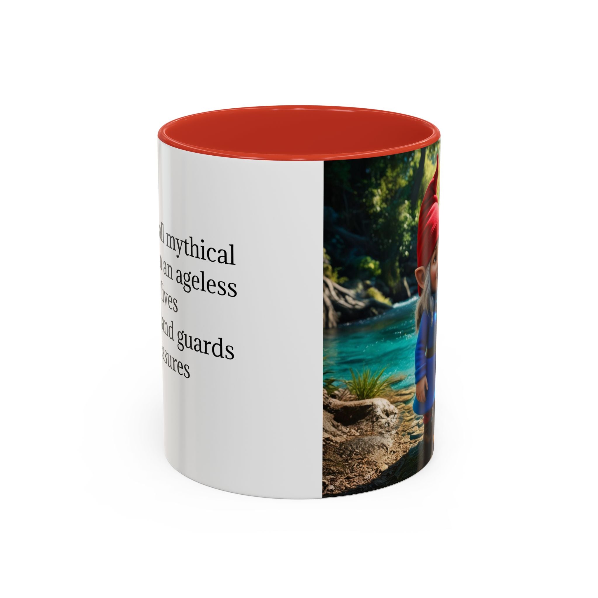 Gnome Mug: Scandinavian Nisse, Nordic Folklore Gift, Mythical Creature Coffee Cup