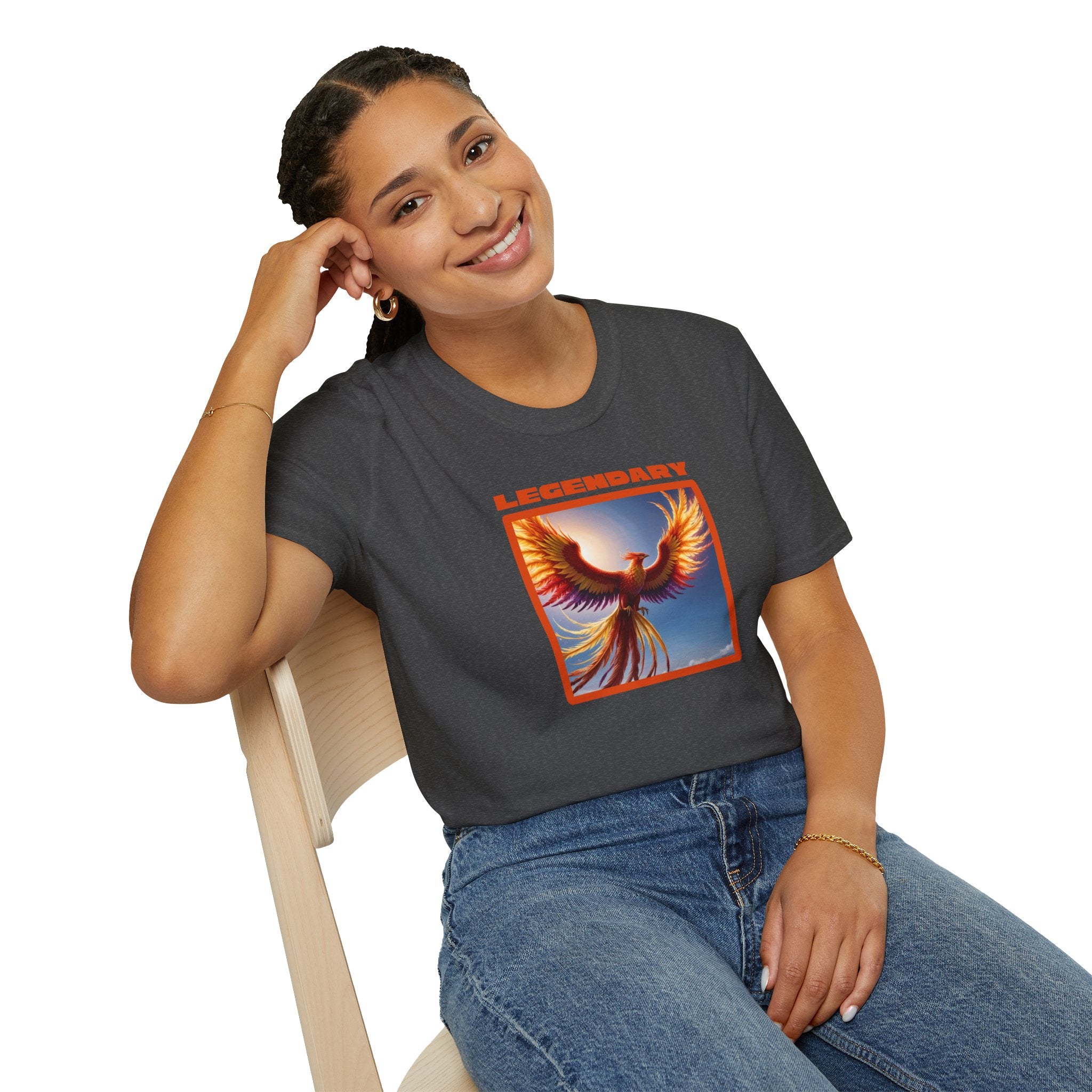 Phoenix Shirt: Legendary Bird Graphic Tee, Phoenix Rising, Mythical Creature Tshirt